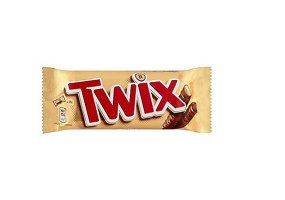 Twix Twin Milk Chocolate Bar 50g case of 25