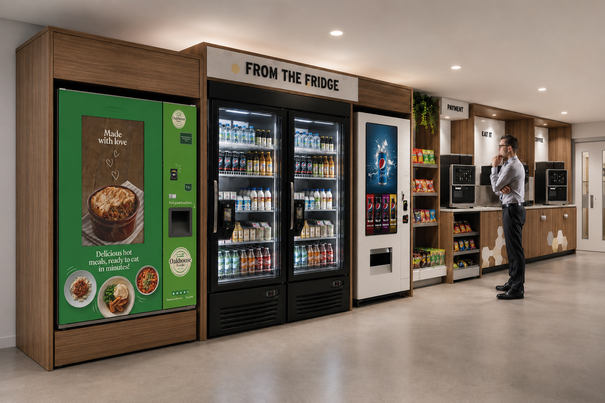 Micromarket vending machine housing