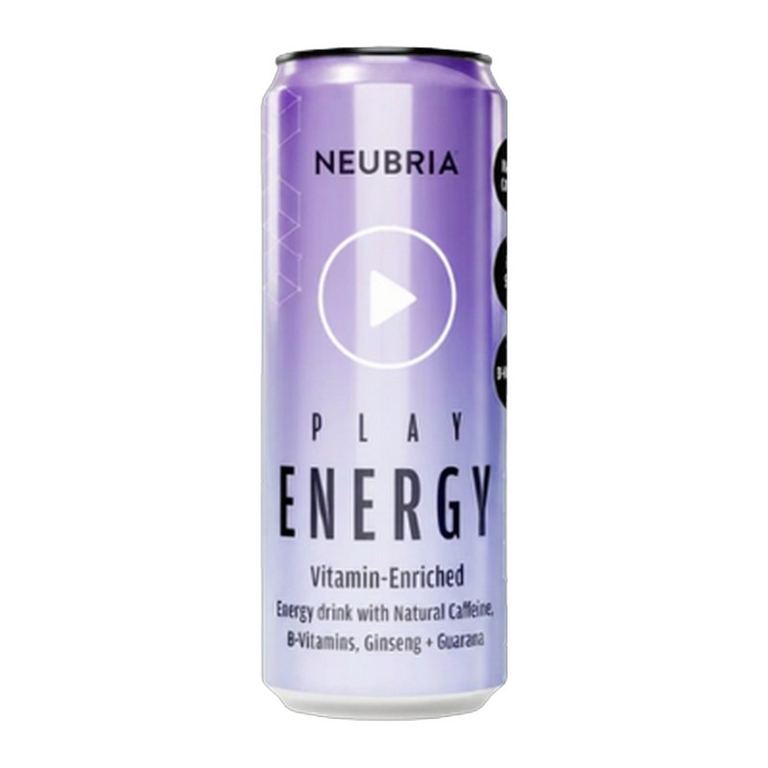 Neubria Play Natural Energy Drink 330ml can 12 pack case   