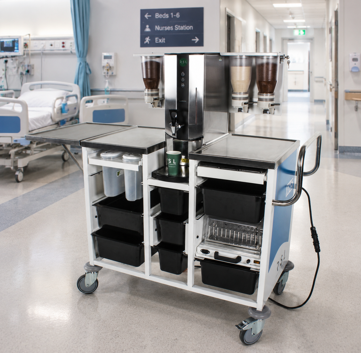 NHS Ward Beverage Trolley
