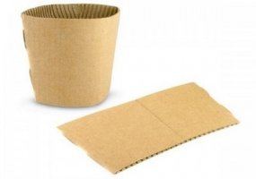 Eco Kraft Cardboard Cup Sleeves 10-16oz box of 1000