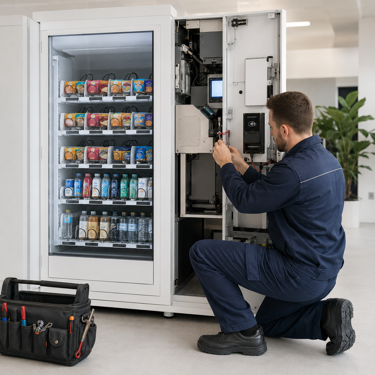 VendSmart Media being fixed by engineer