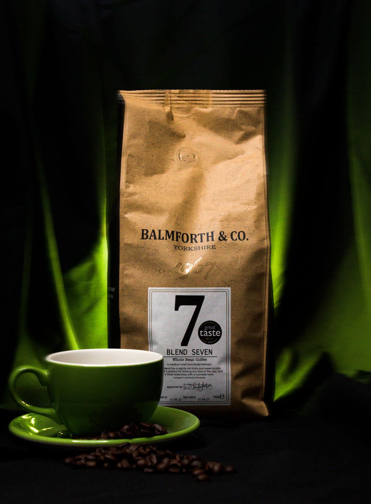 Balmforth & Co Blend 7 Whole Bean Coffee 1kg bag