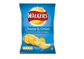 Walkers Cheese & Onion Crisps 32.5g case of 32