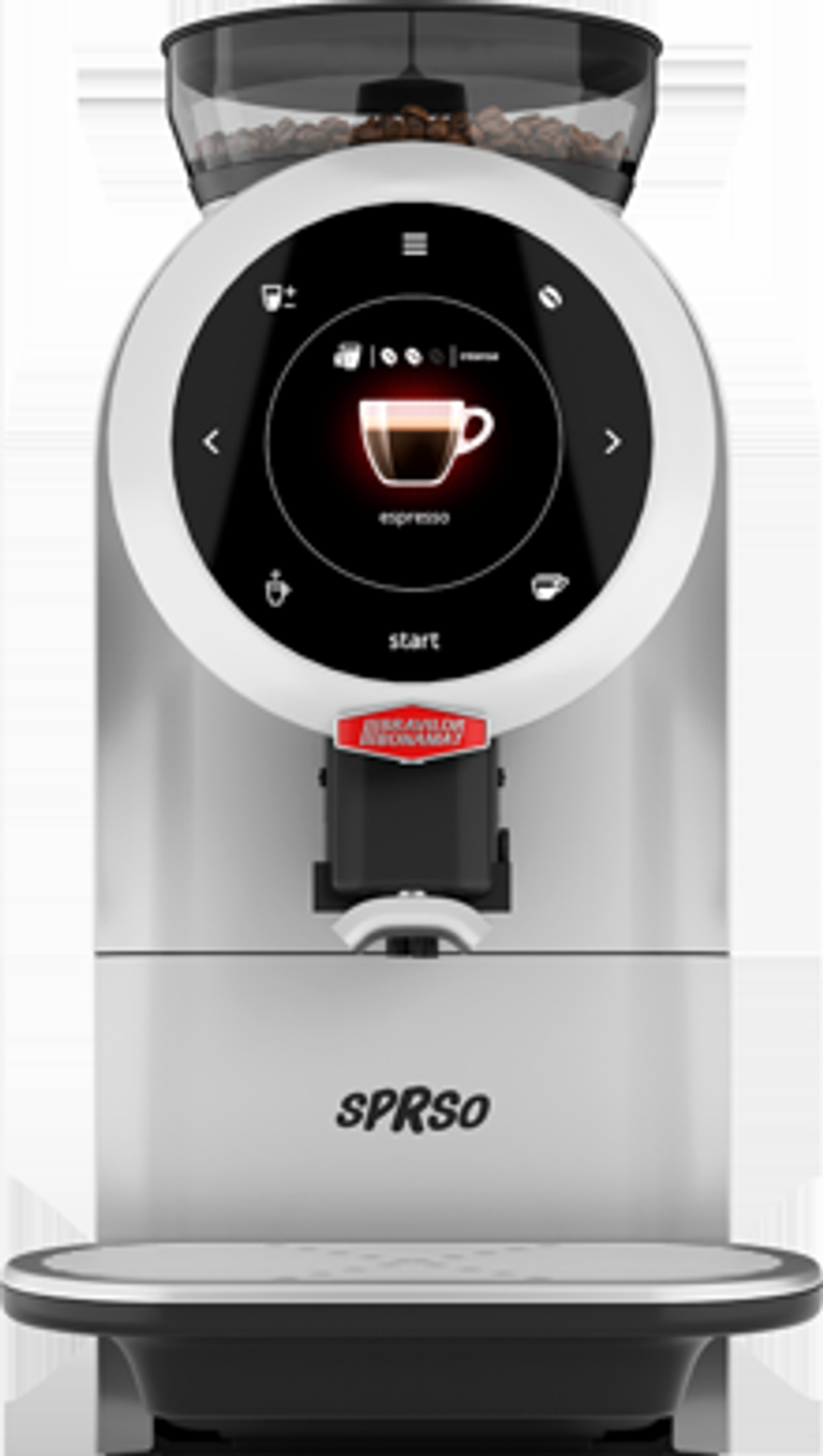 Sprso commercial bean to cup coffee machine with fresh milk cooler