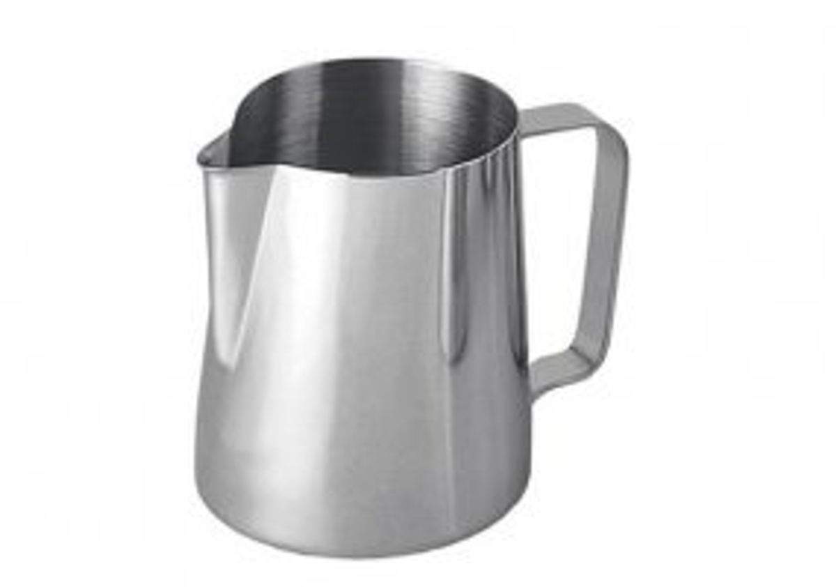 Stainless Steel Milk Frothing Jug 350ml single unit