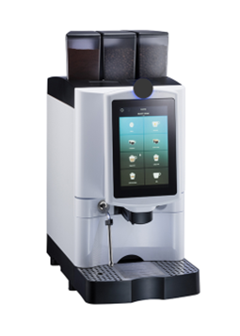 The Touch Ultra commercial bean to cup coffee machine in black casing