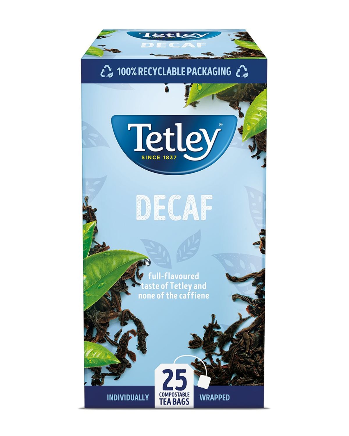 Tetley decaf teabags 440 bulk catering box for office and commercial tea service