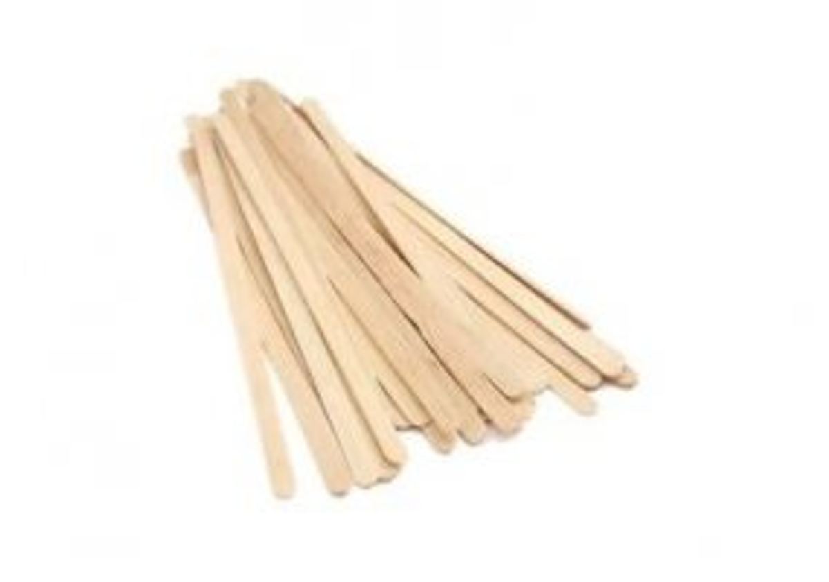 Natural Wooden Coffee Stirrers 140mm box of 1000