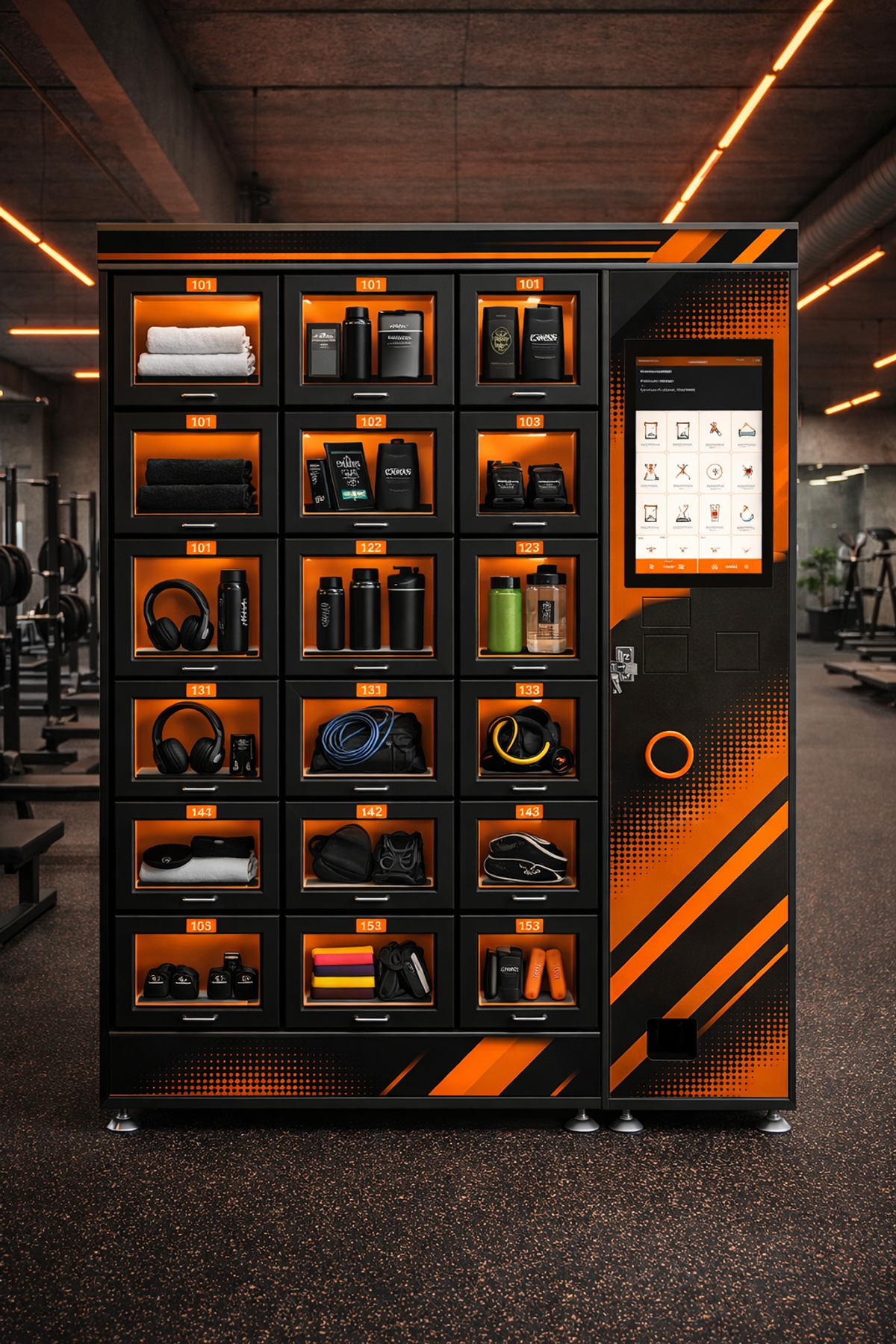 Vendsmart Vault 18 locker in gym