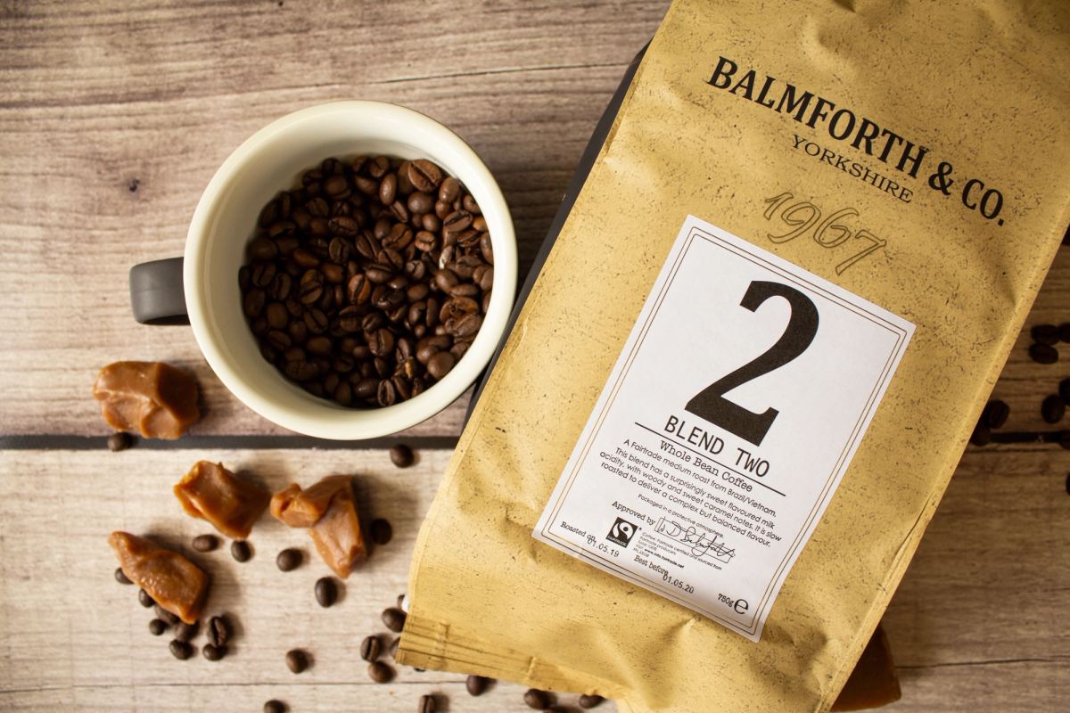 Balmforth and Co Coffee Blend two 2 with coffee cup