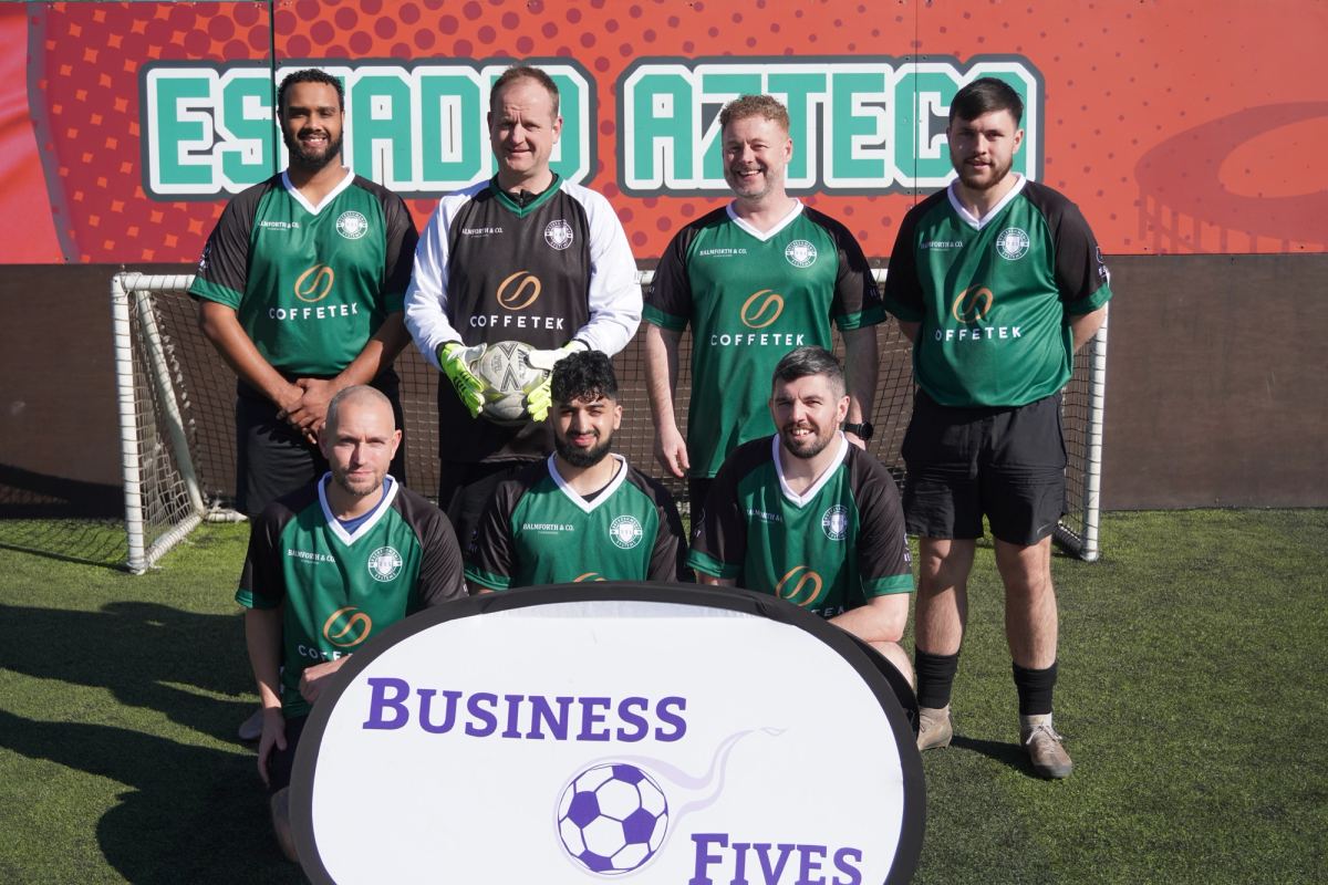 Refreshment Systems team business 5's  charity event