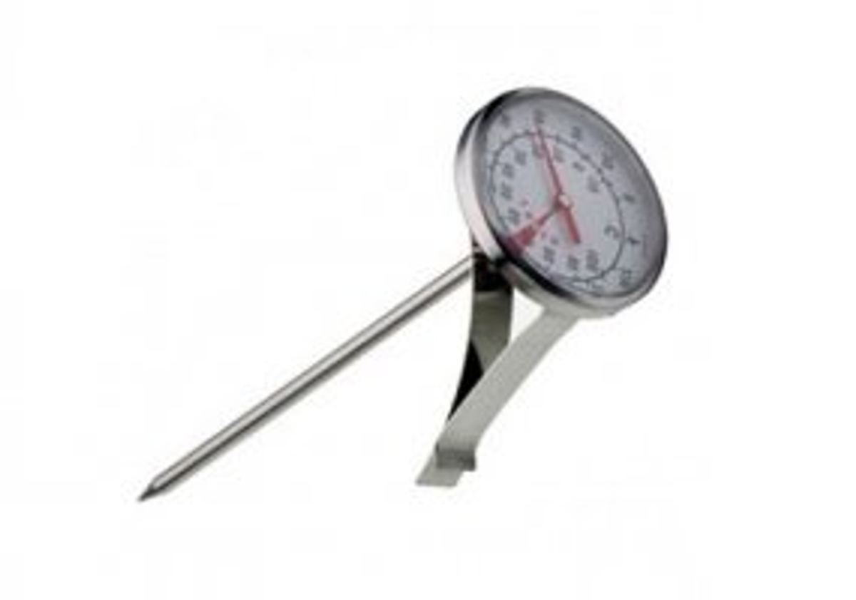 Stainless Steel Milk Frothing Thermometer with Clip pack of 2