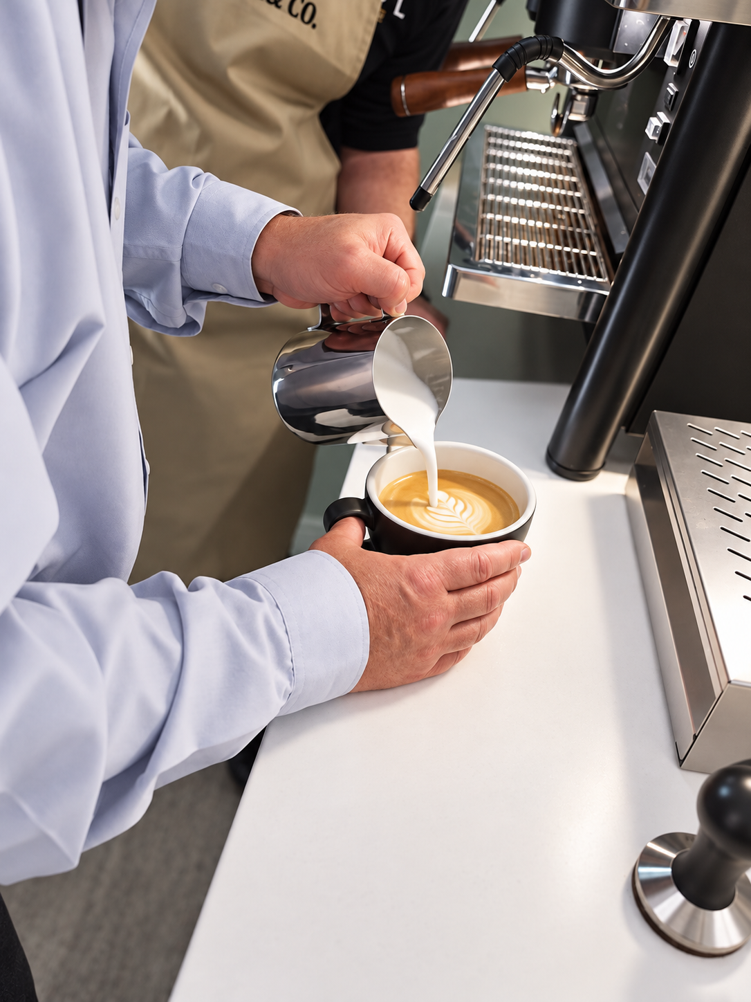 Showroom barista training