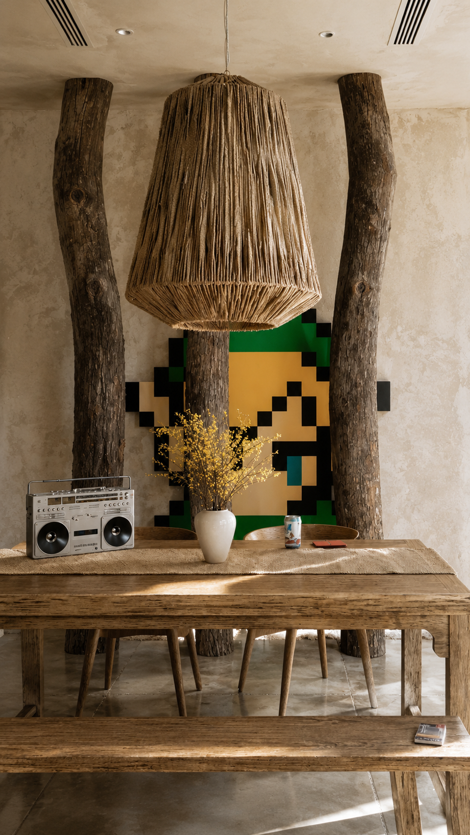 Shinobi — variante du coin repas et de sa décoration