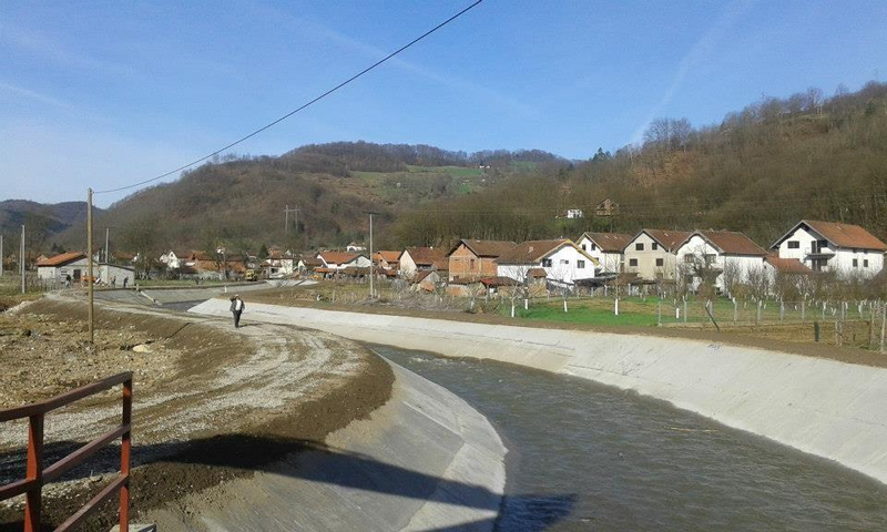 Regulisani dio rijeke Križevice