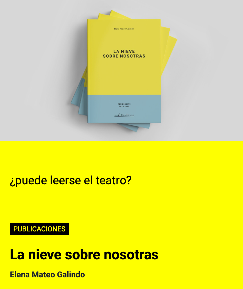 Portada del libro "La nieve sobre nosotras", de Elena Mateo Galindo