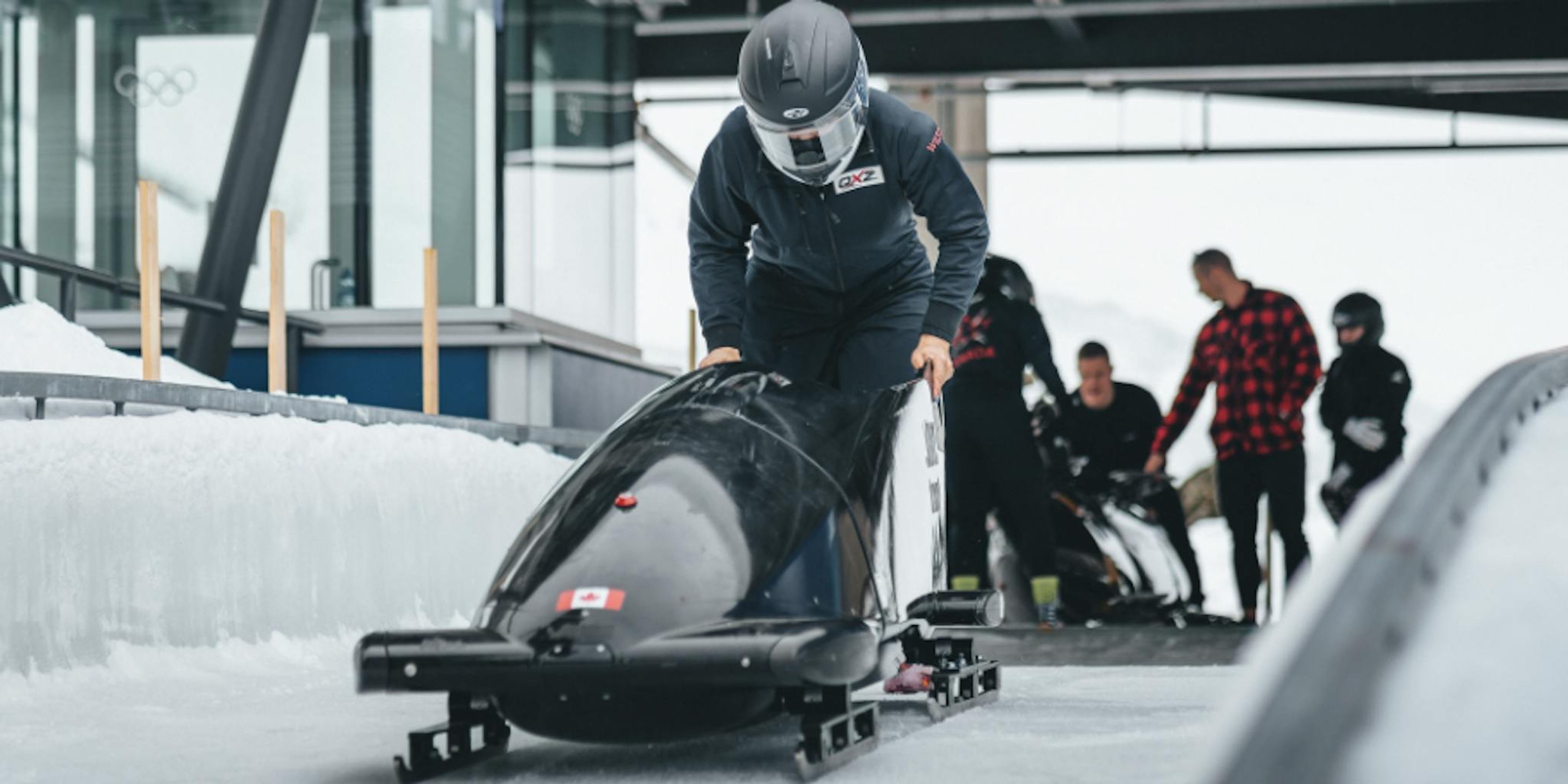 Eden Wilson competing in Bobsleigh