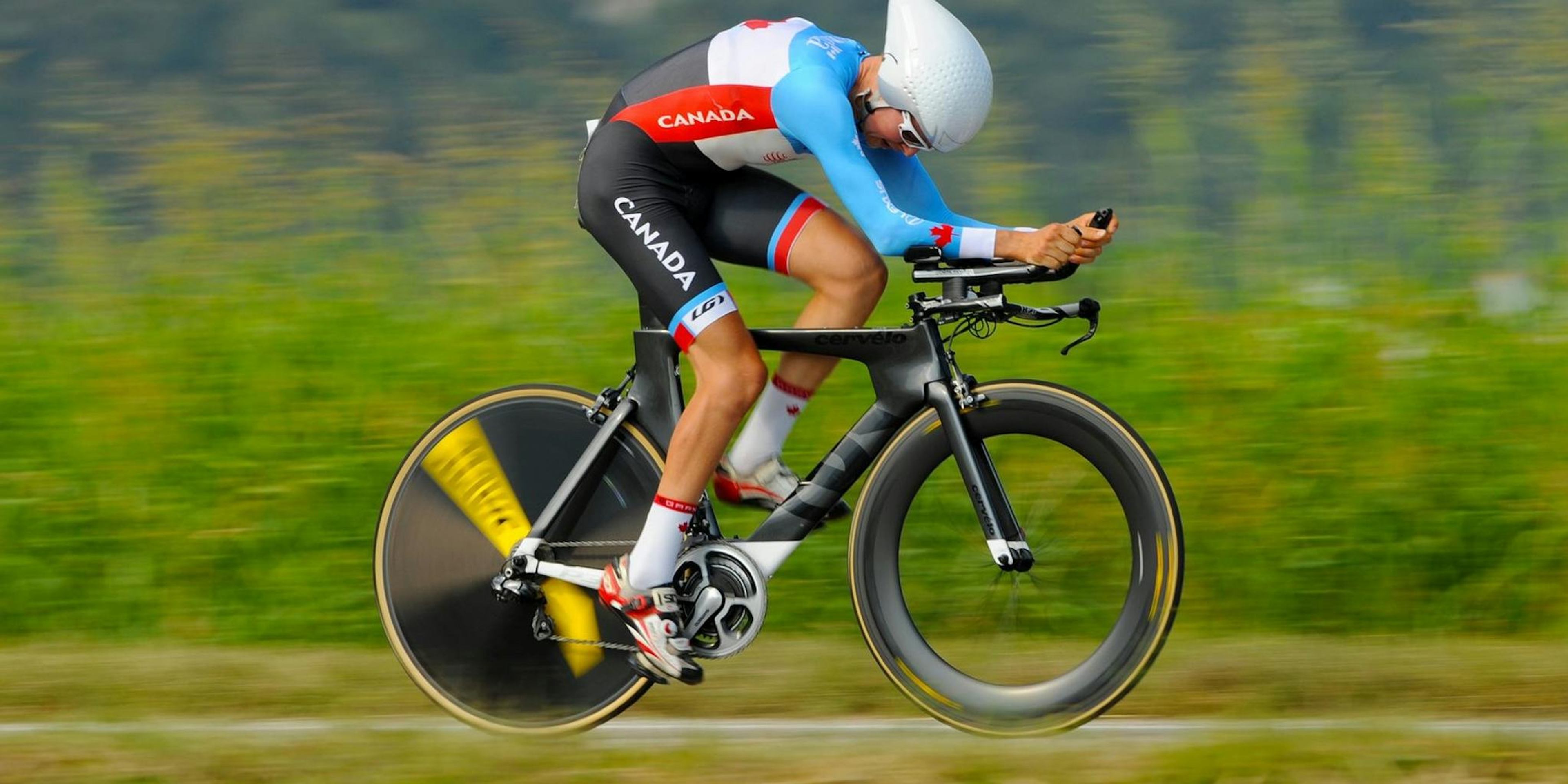 Michael Sametz competing in Cycling
