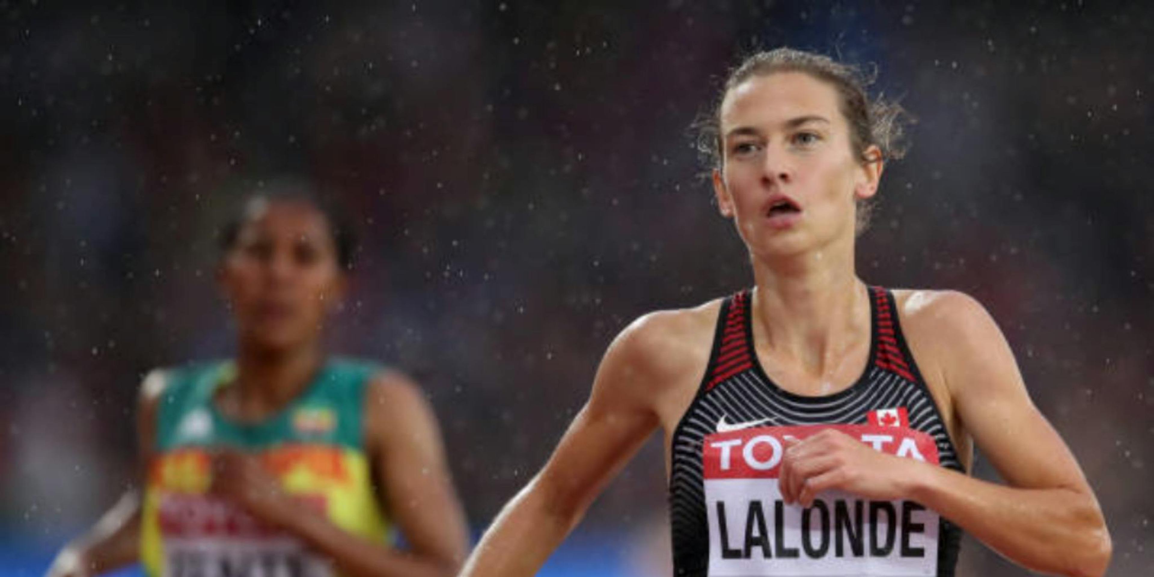 Genevieve Lalonde competing in Track & Field