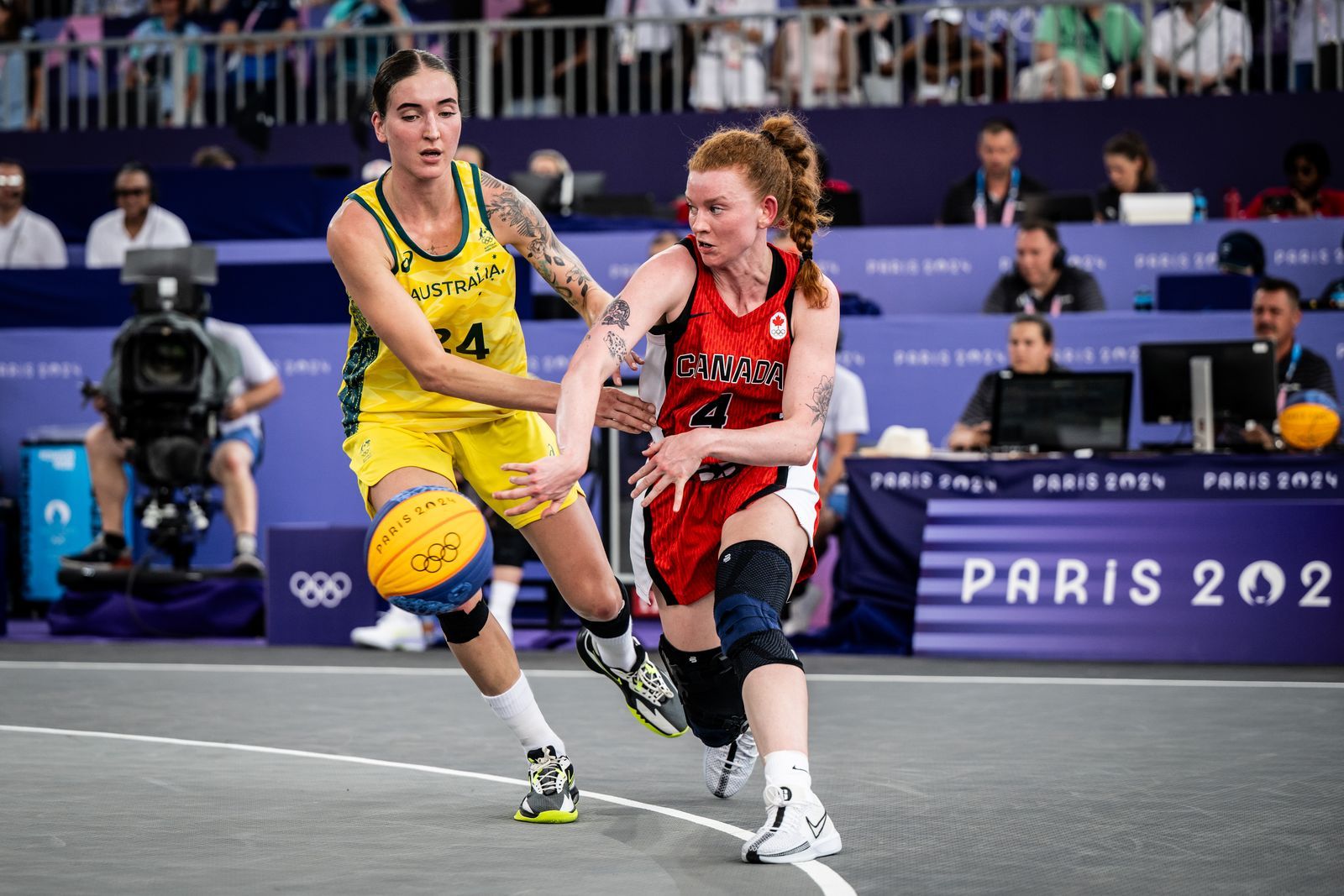 Kacie Bosch competing in Basketball