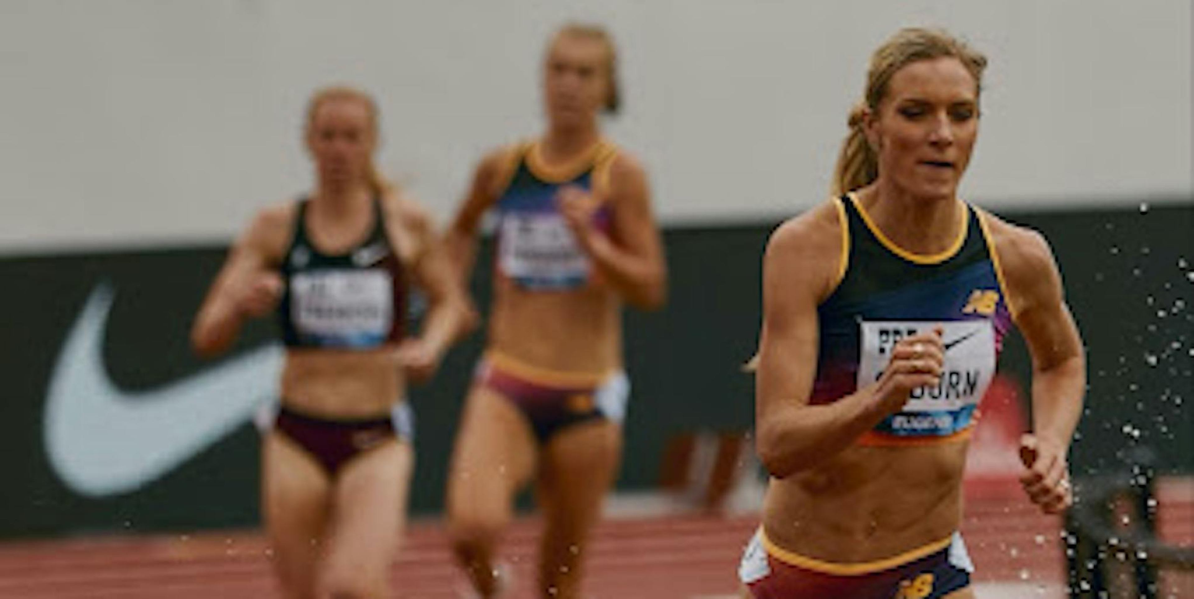 Emma Coburn competing in Track & Field
