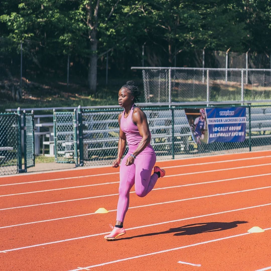 Hafsa Kamara competing in Track & Field