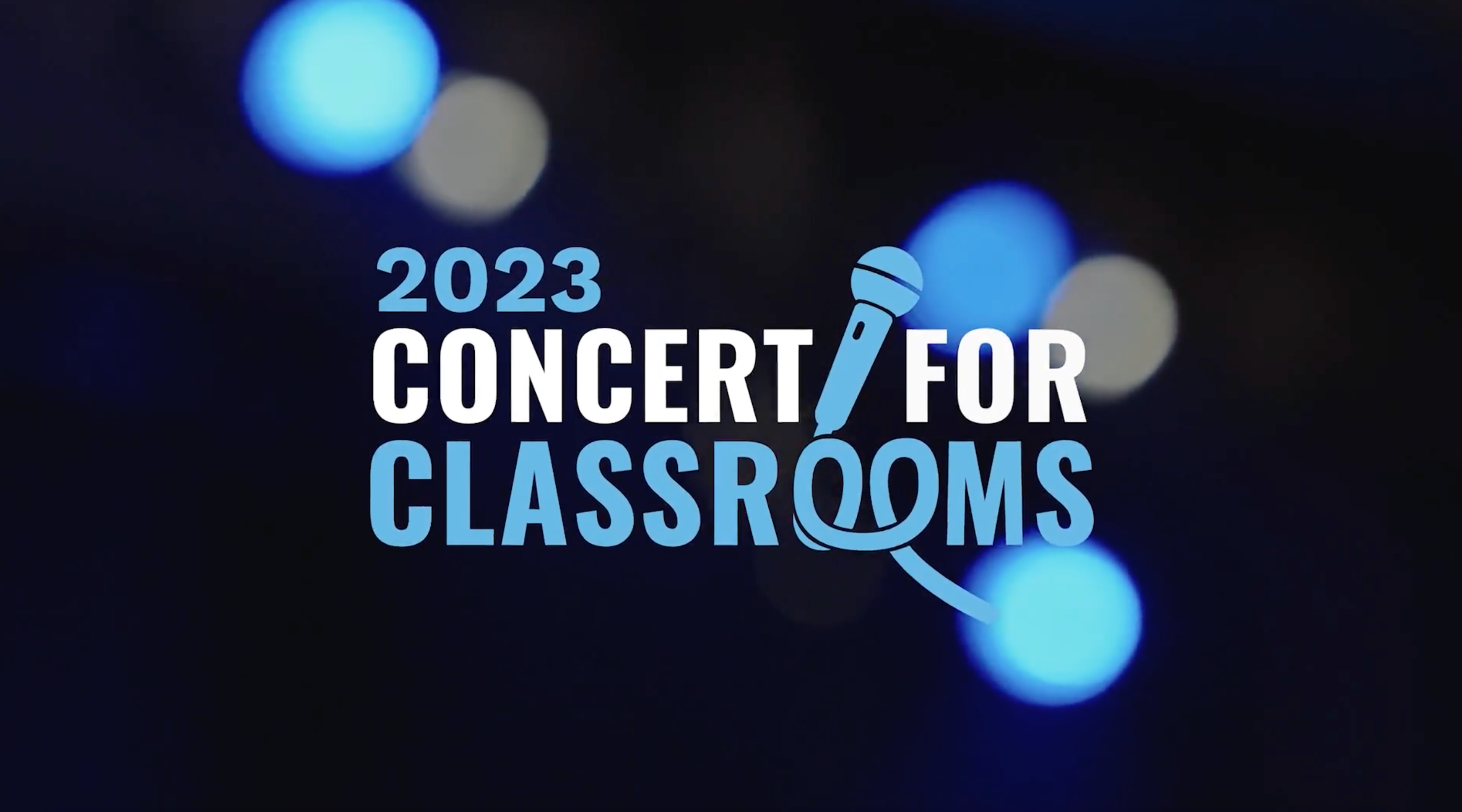 Logo for the 2023 Concert for Classrooms event.
