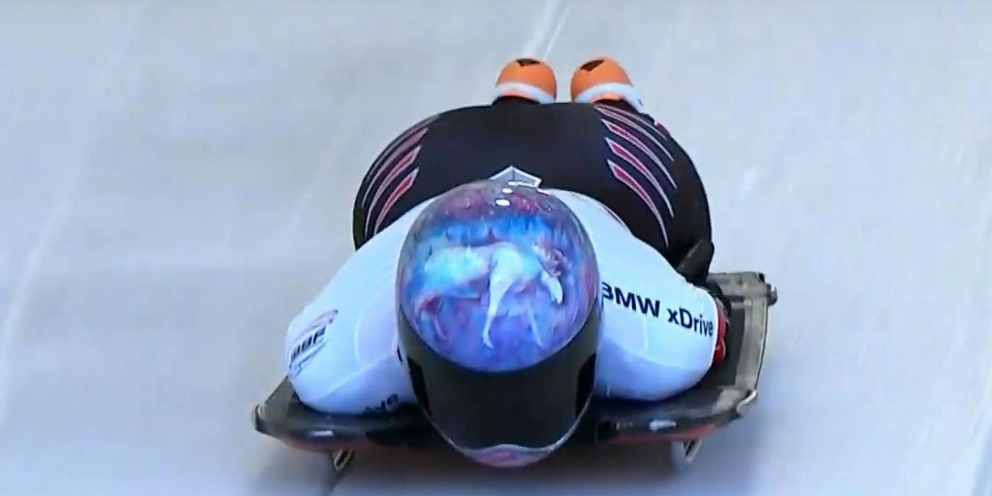 Mimi Rahneva competing in Skeleton