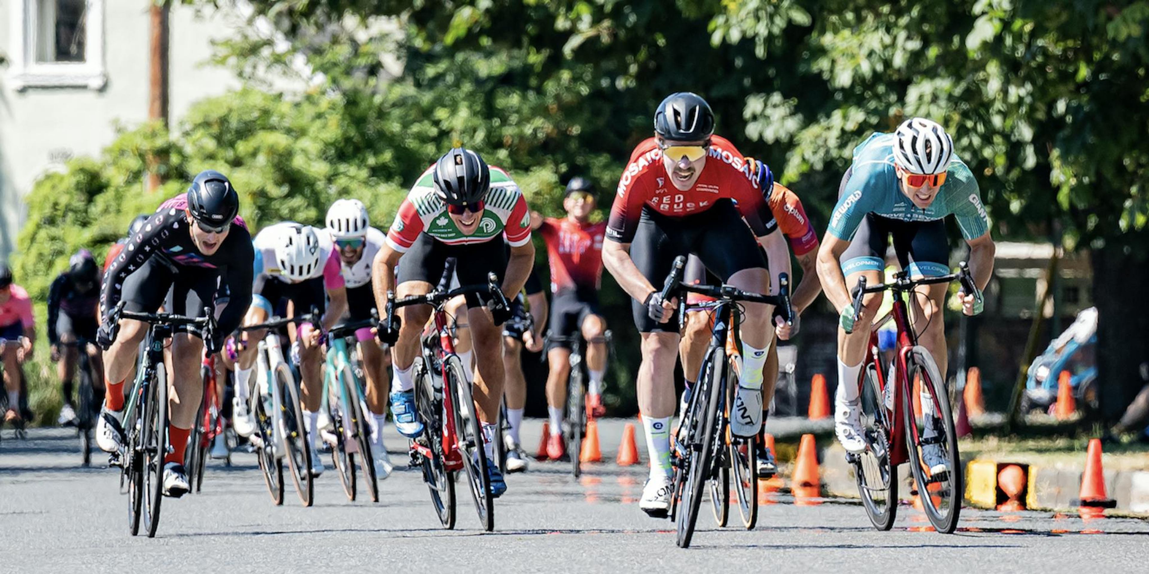 Amiel Flett-Brown competing in Cycling
