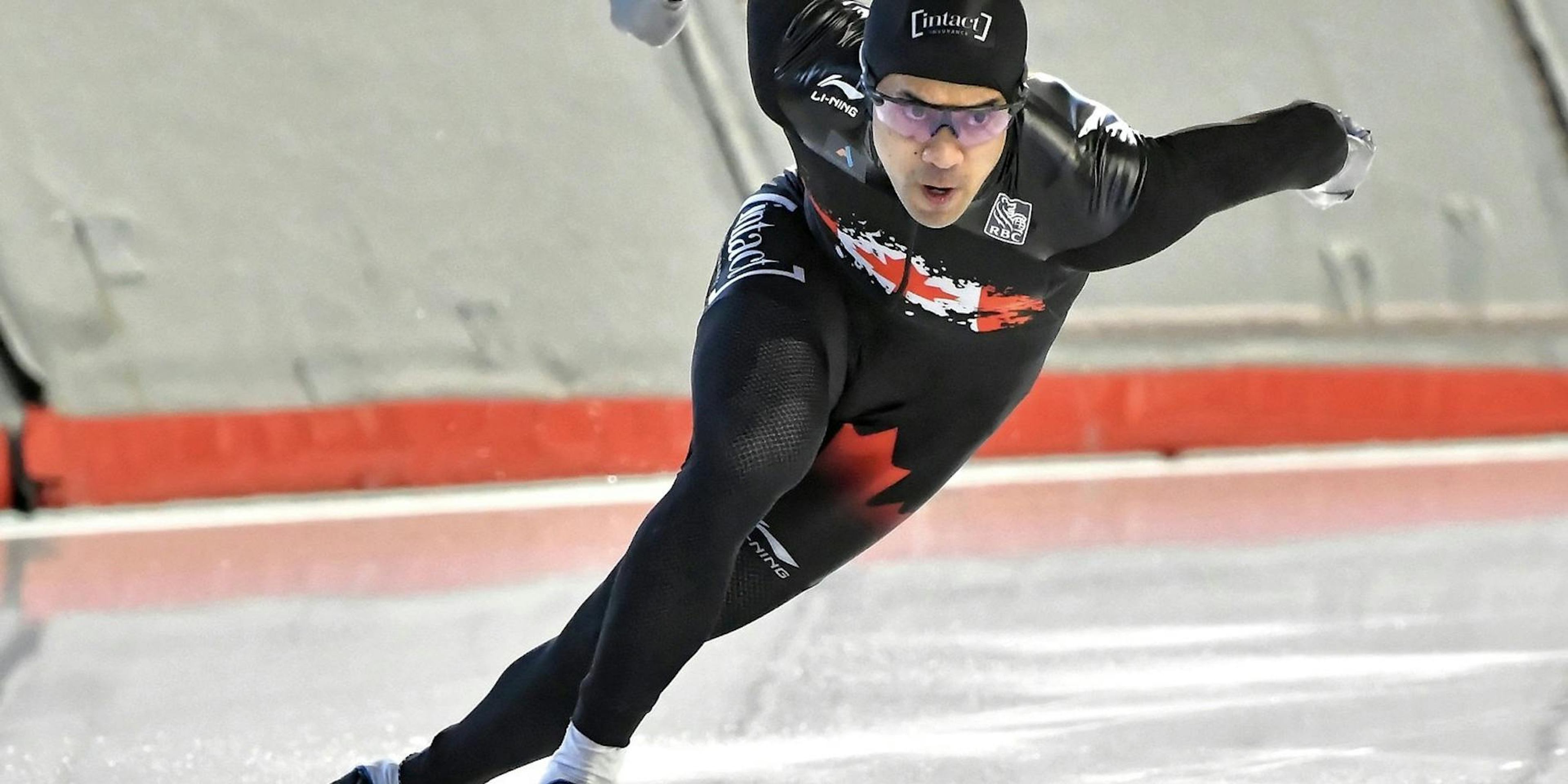 Gilmore Junio competing in Speed Skating