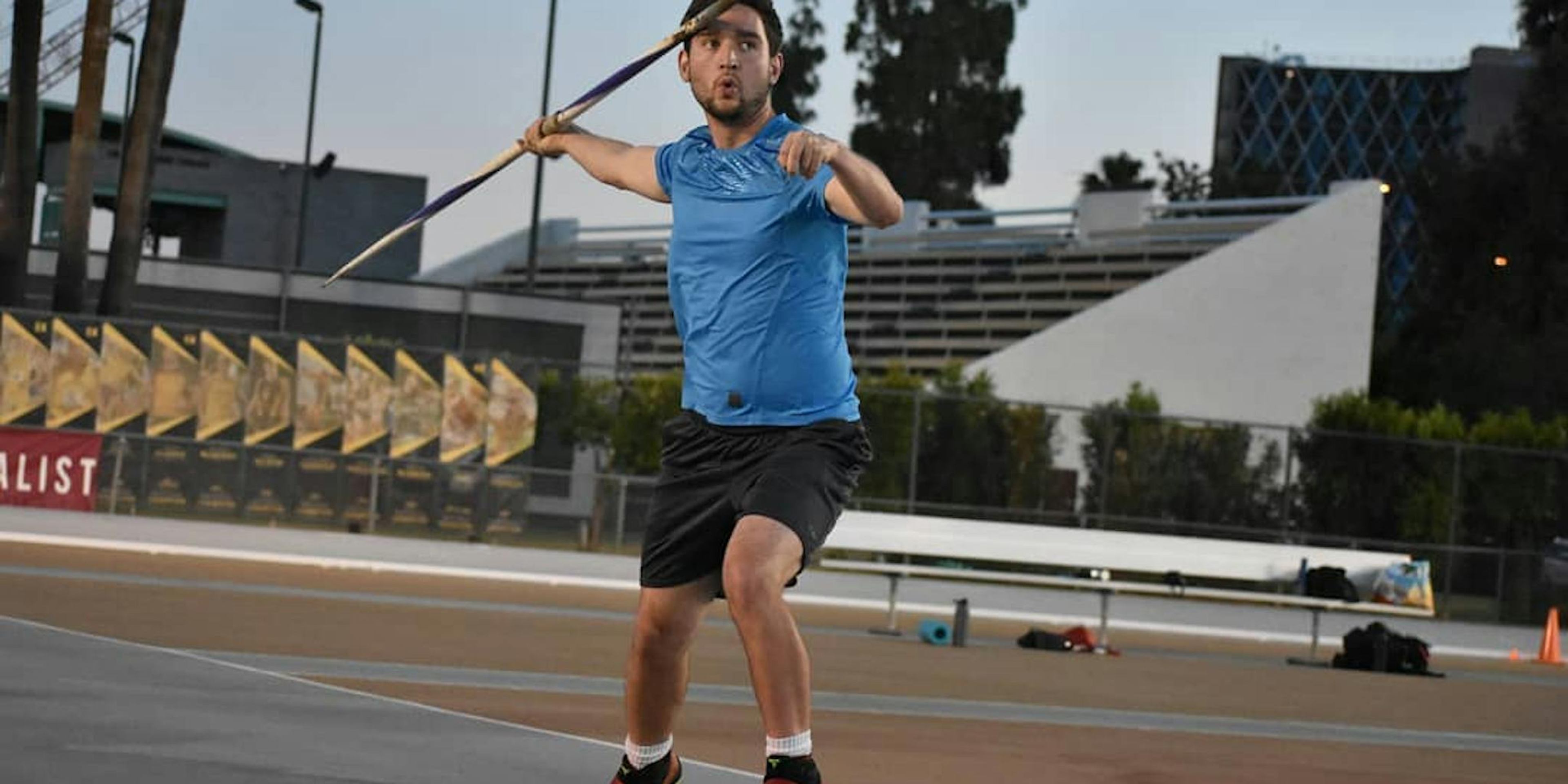 Cody Jones competing in Track & Field