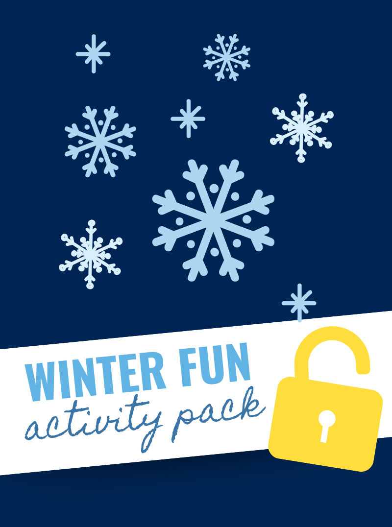 Cover of the unlocked Winter Fun Activity Pack resource, available to access.