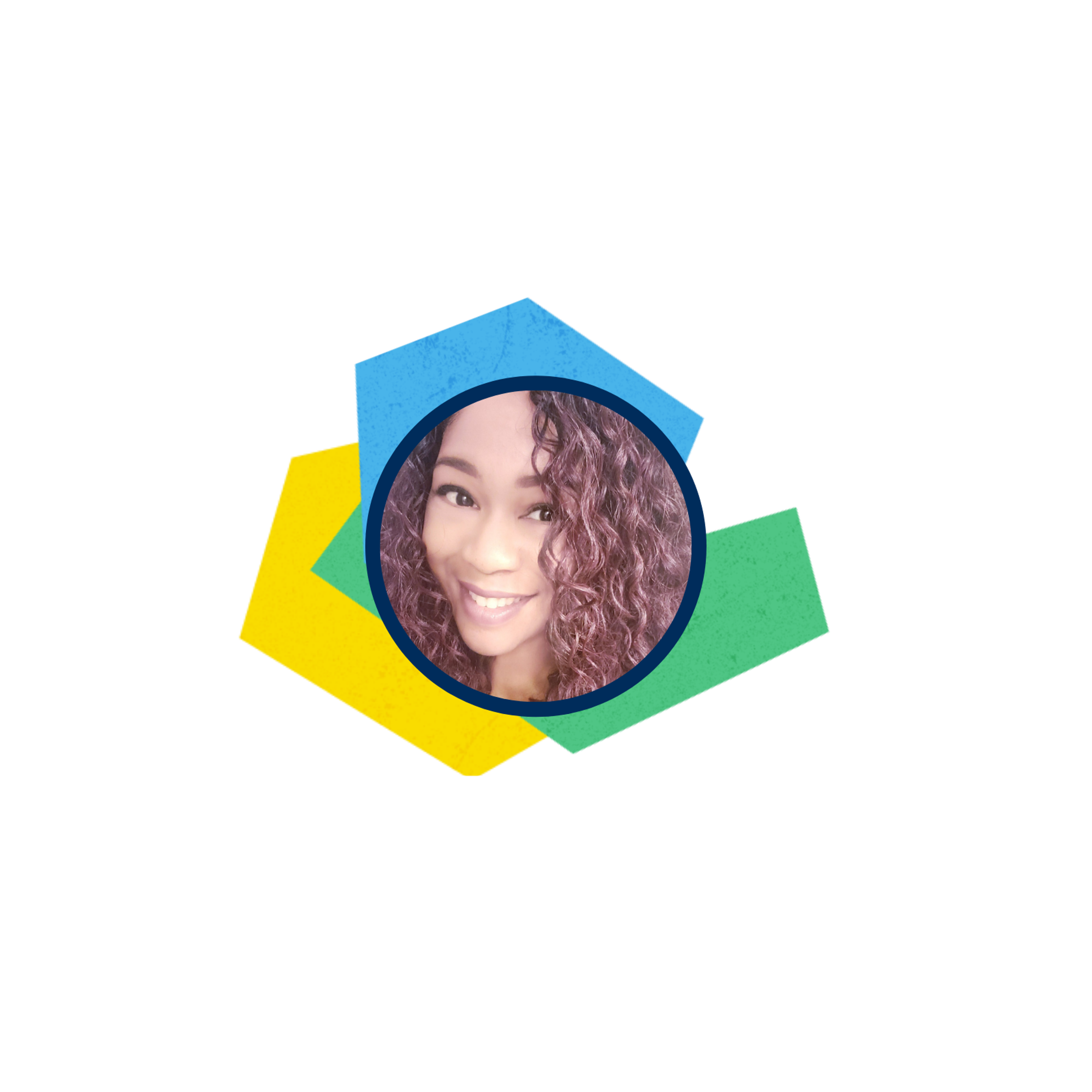 Monique Headshot with colored squares