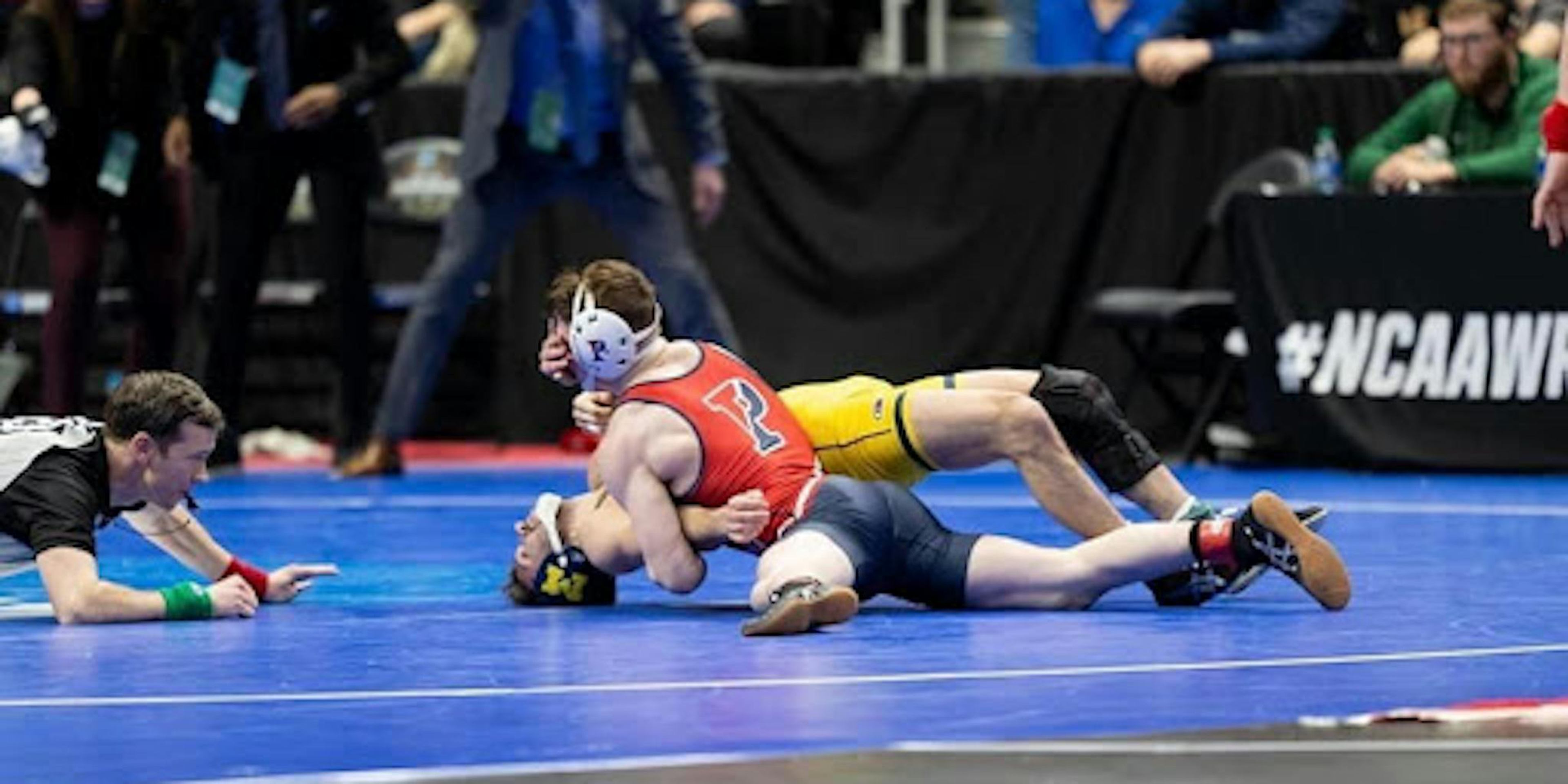 CJ Composto competing in Wrestling