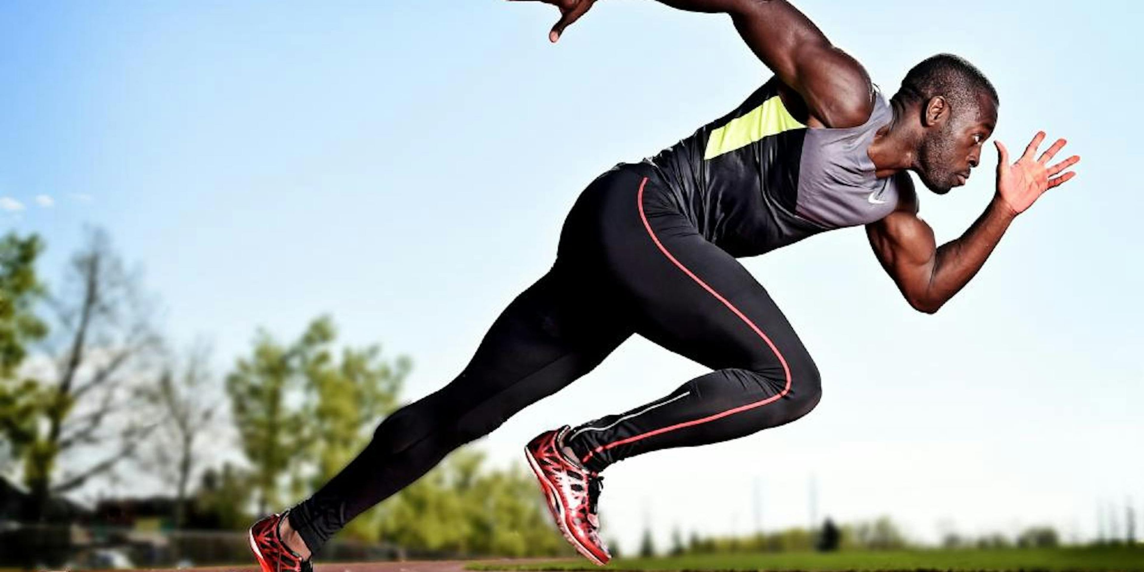 Sam Effah competing in Track & Field