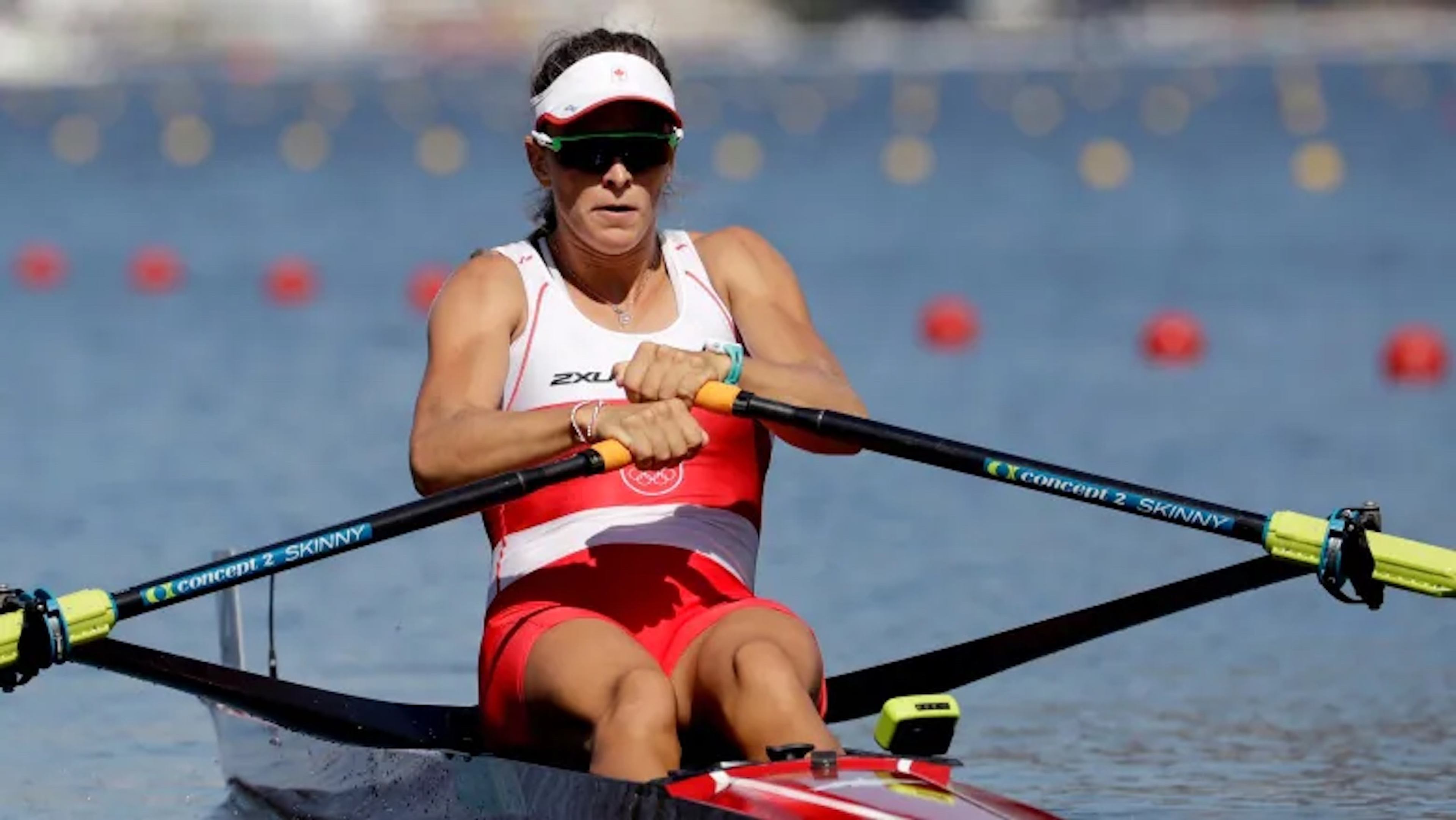 Rower Andrea Proske competes on the water for Team Canada.