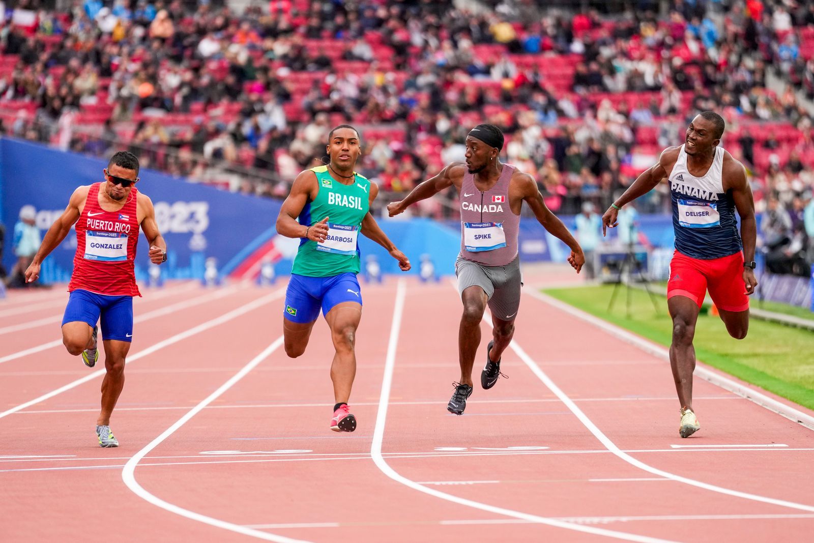 Norris Spike competing in Track & Field