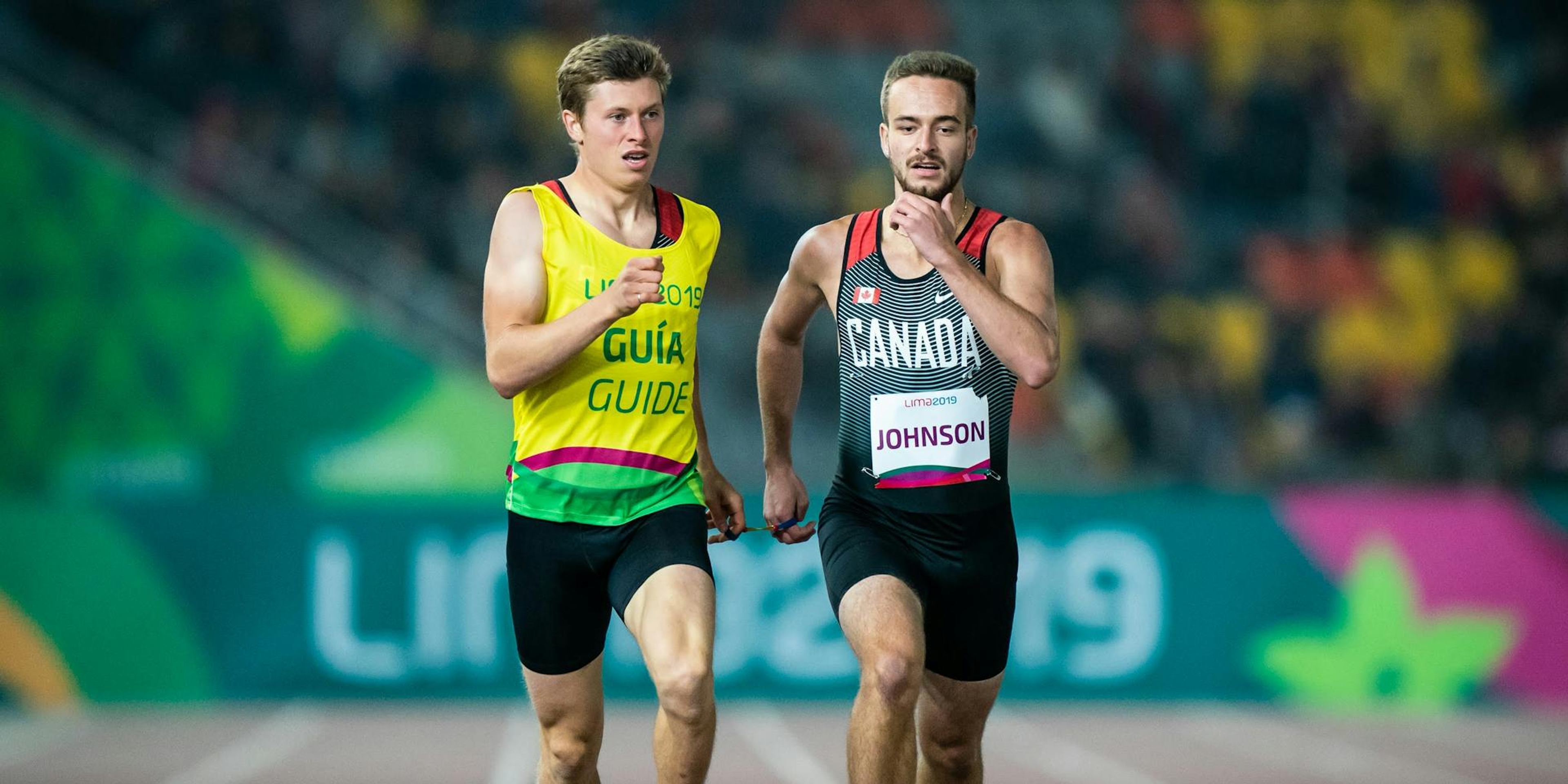David Johnson competing in Track & Field