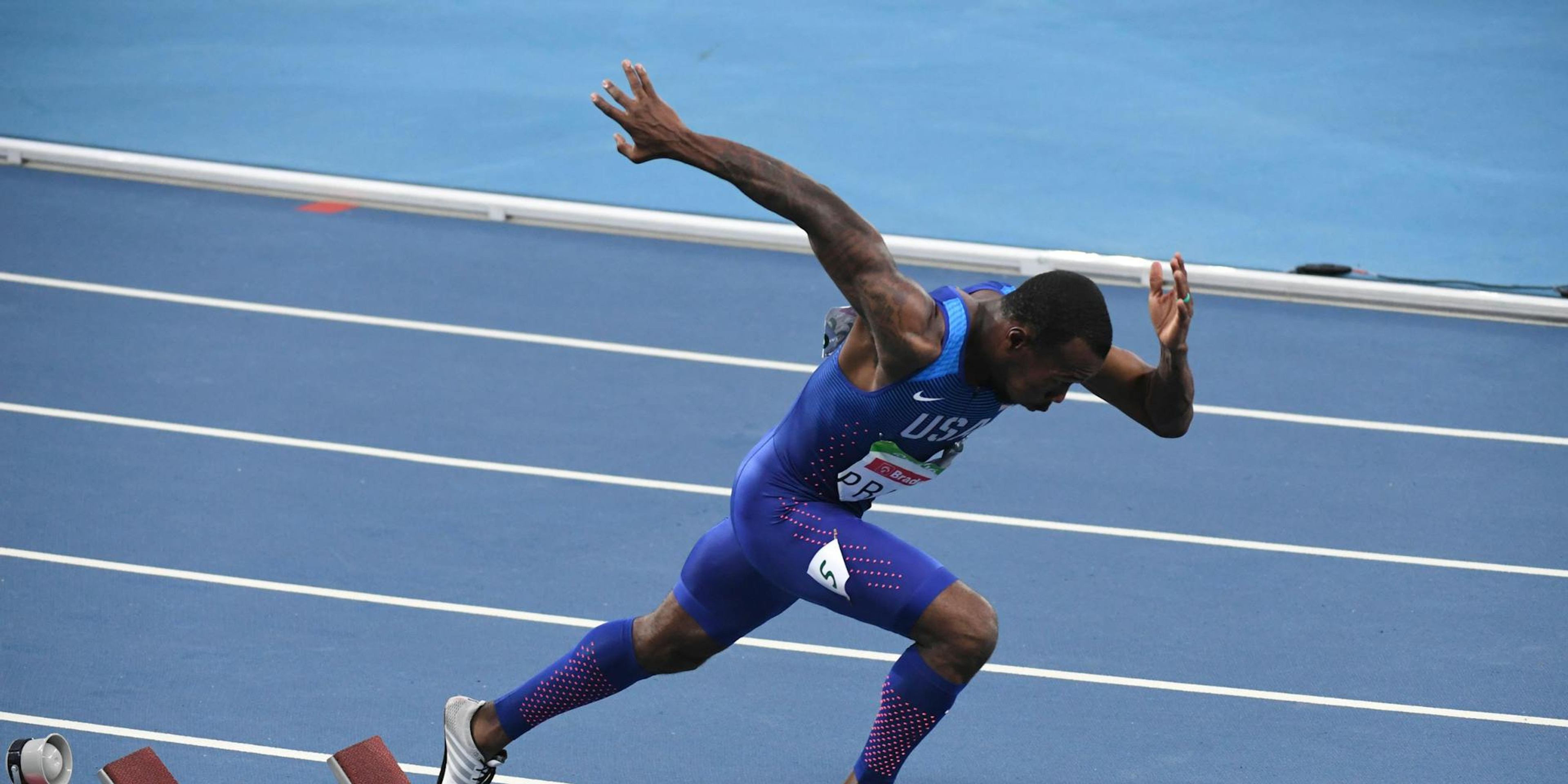 Markeith Price competing in Track & Field