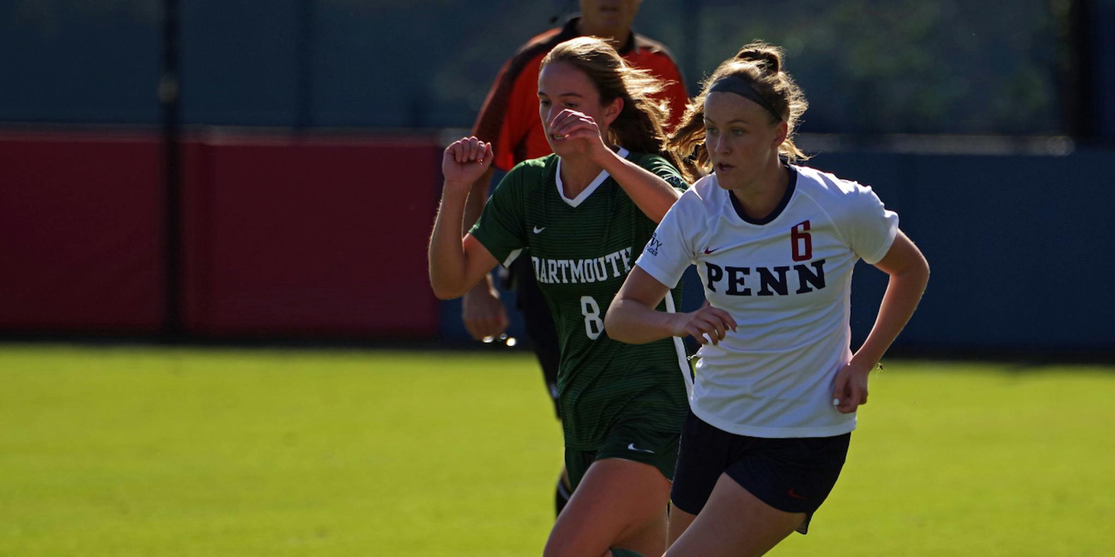 Abbey Duncan competing in Soccer