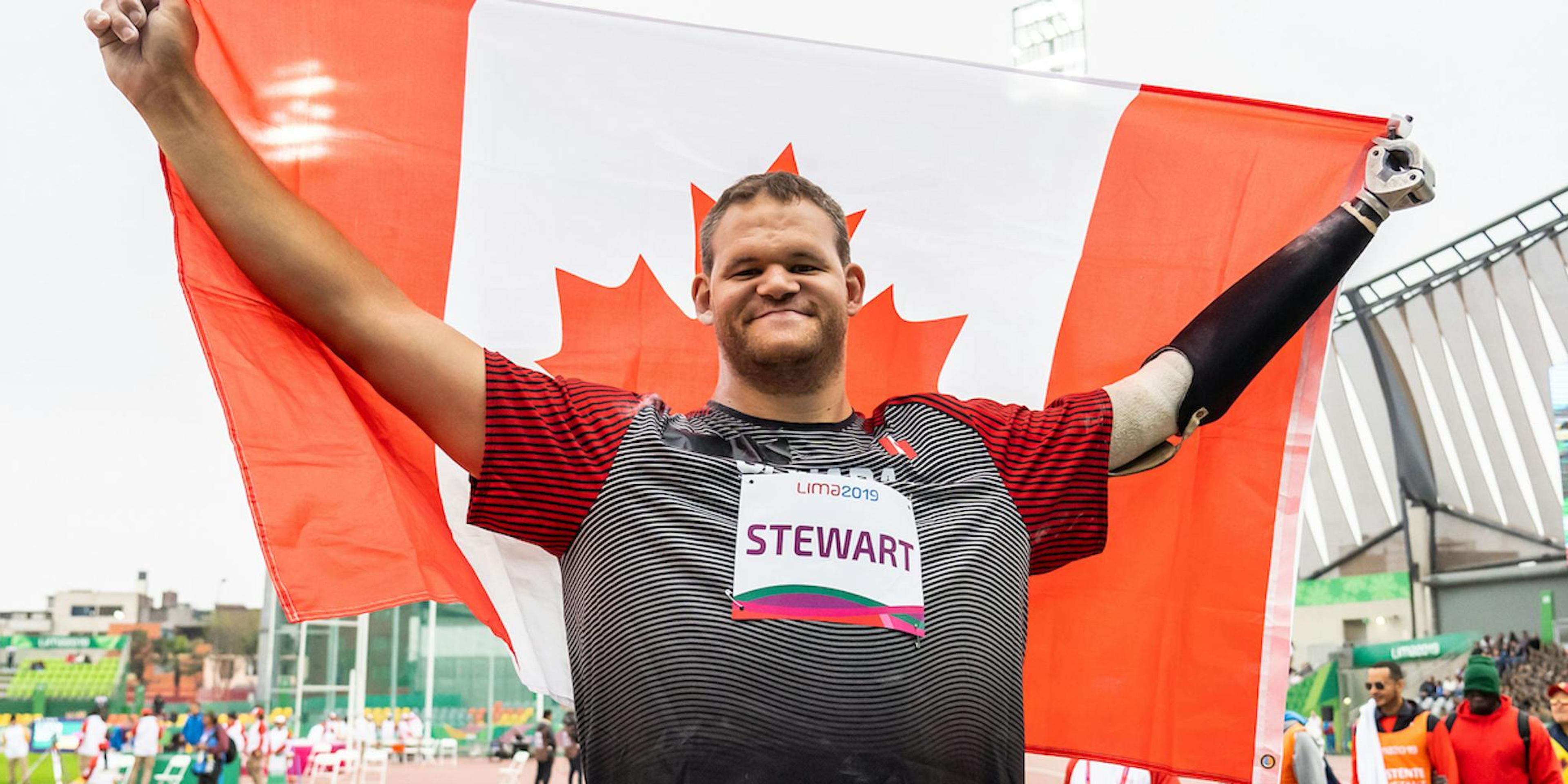 Greg Stewart competing in Para-Athletics