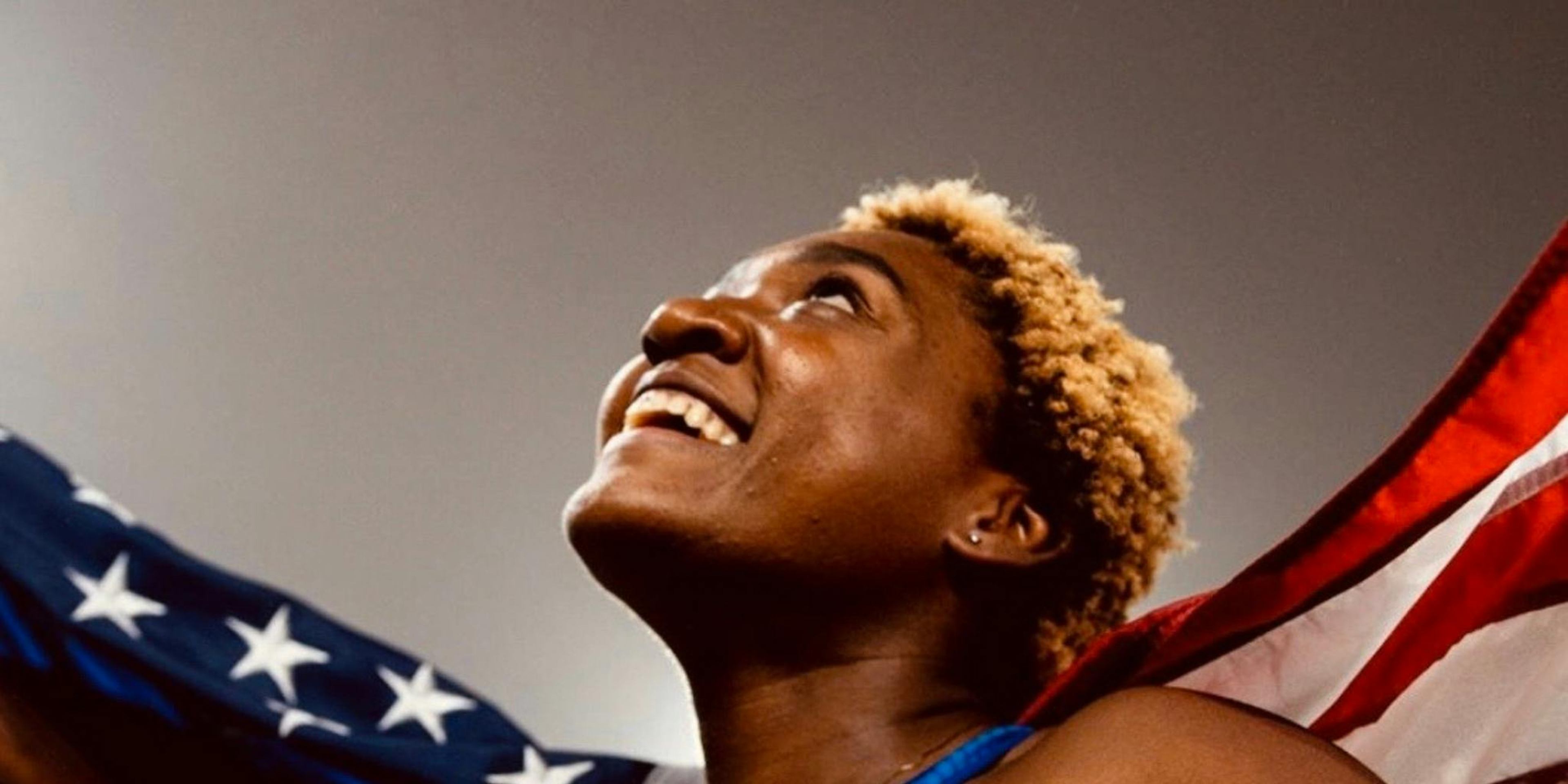 Deja Young competing in Track & Field