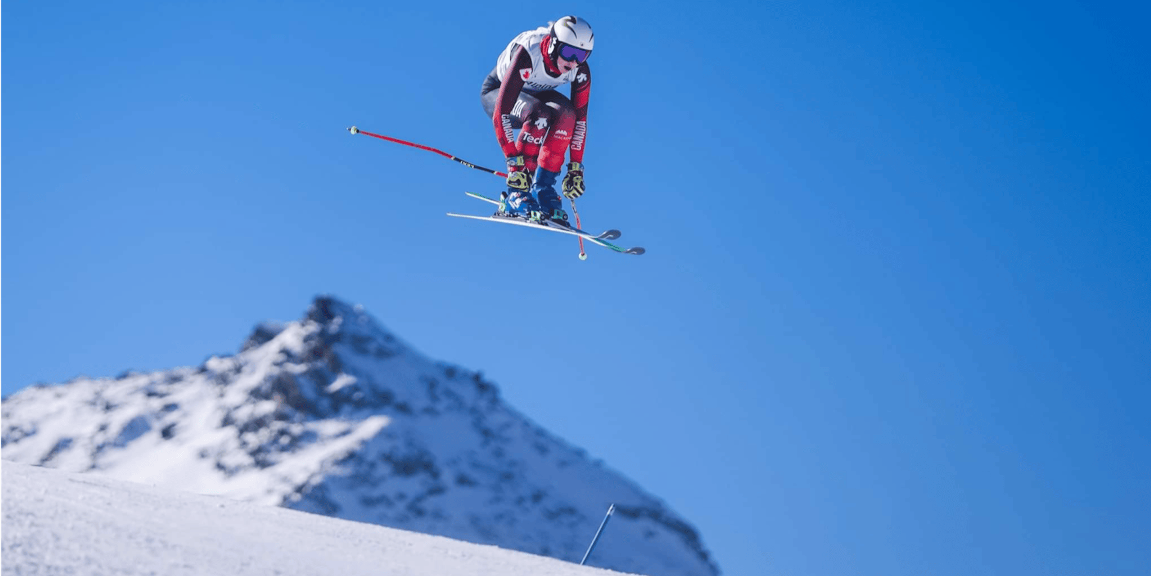 Courtney Hoffos competing in Ski Cross