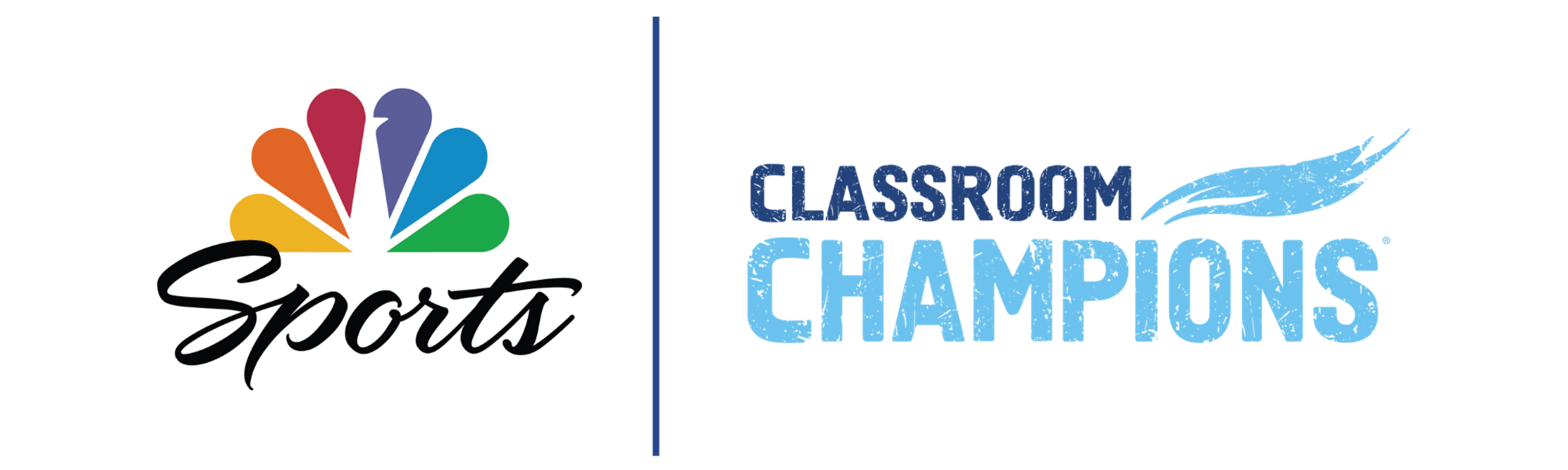 NBC Sports and Classroom Champions logos on a transparent background