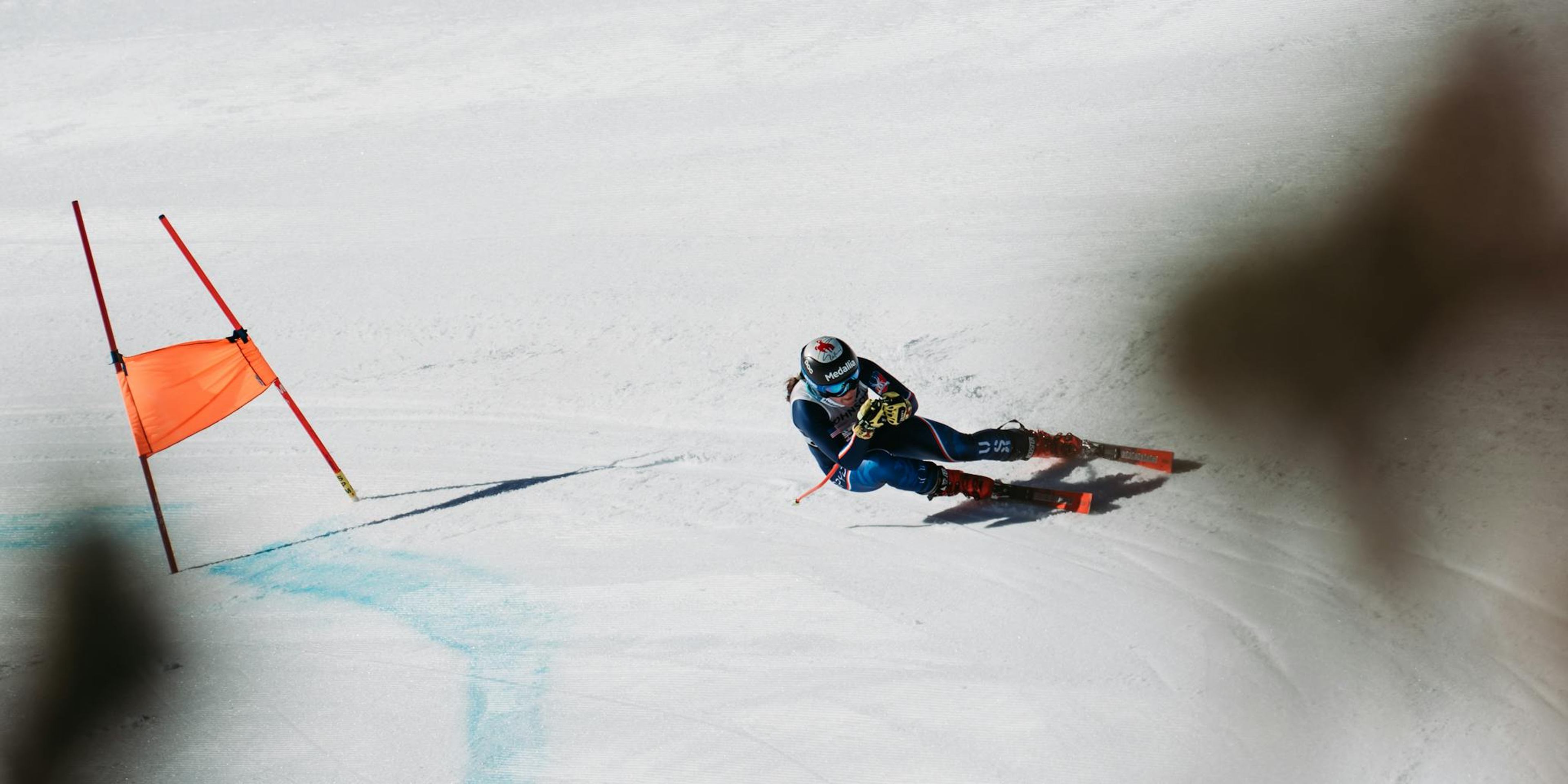 Breezy Johnson competing in Ski Cross