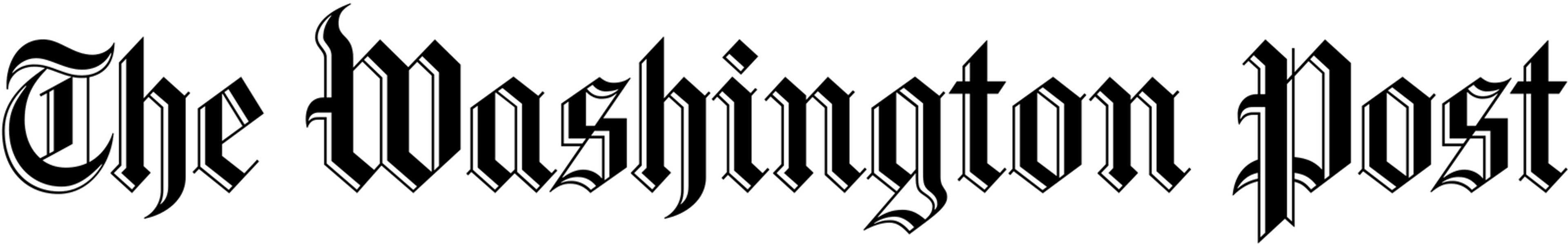 The Washington Post logo on a transparent background