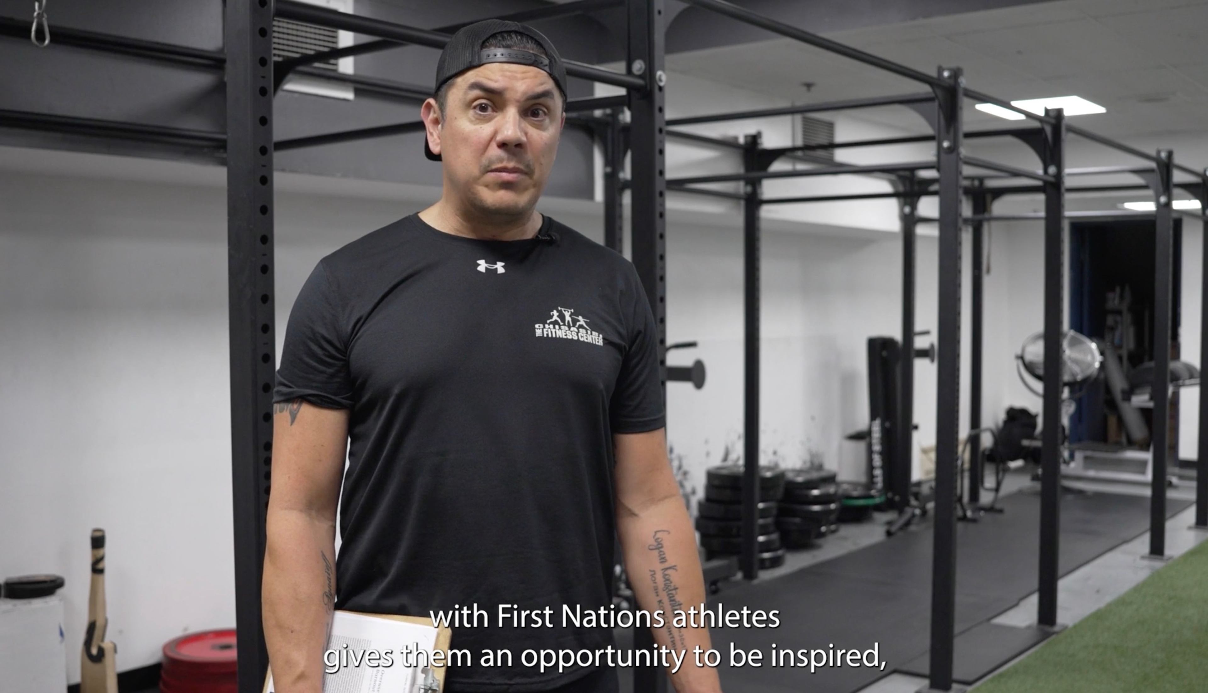 Video interview describing how working with First Nations athletes inspires students.