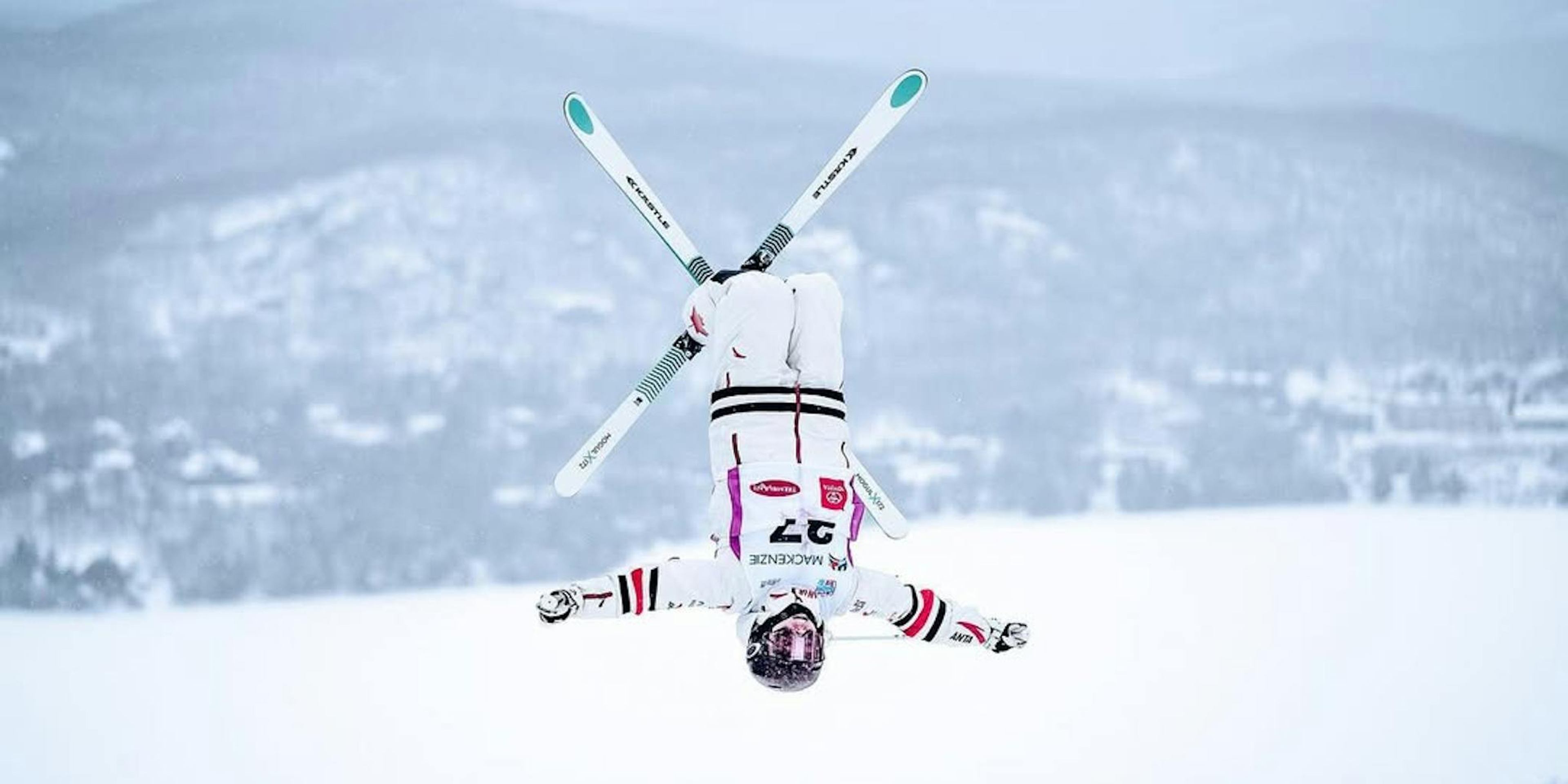 Laurianne Desmarais-Gilbert competing in Mogul Skiing