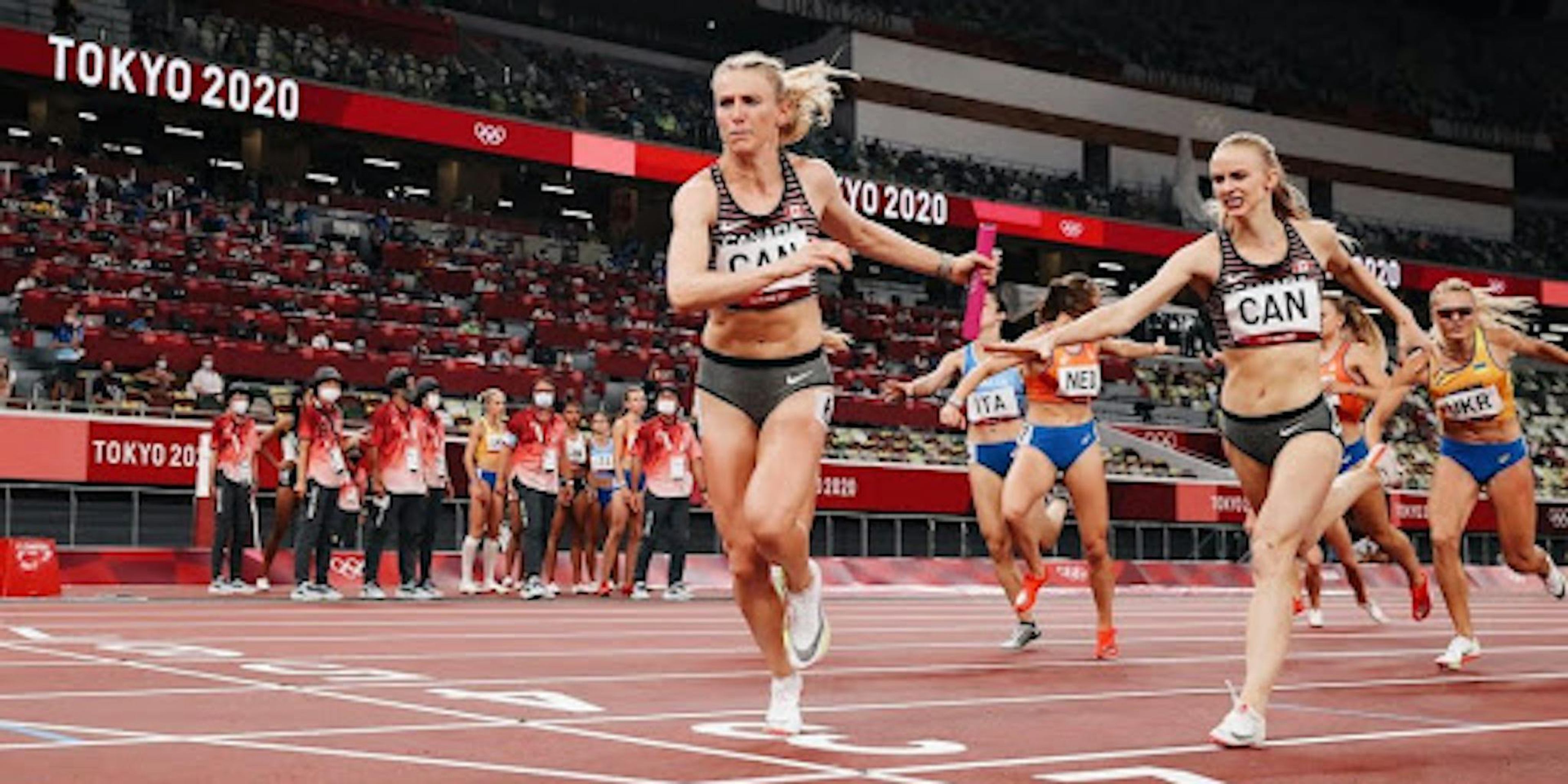 Madeline Price competing in Track & Field